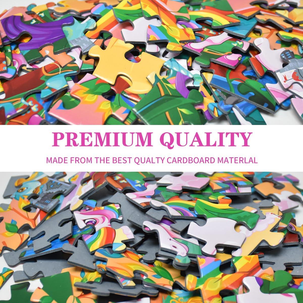 Rompecabezas Castillo 100 Piezas HUADADA para Niños 4-8 Años