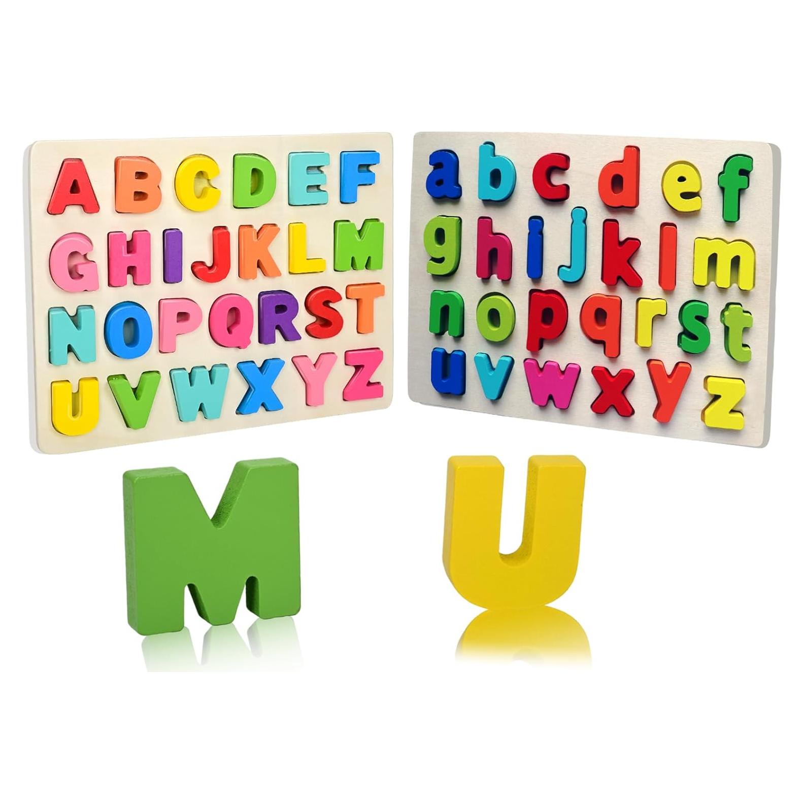 Rompecabezas de Madera ABC ScienSta 2 en 1 para Niños