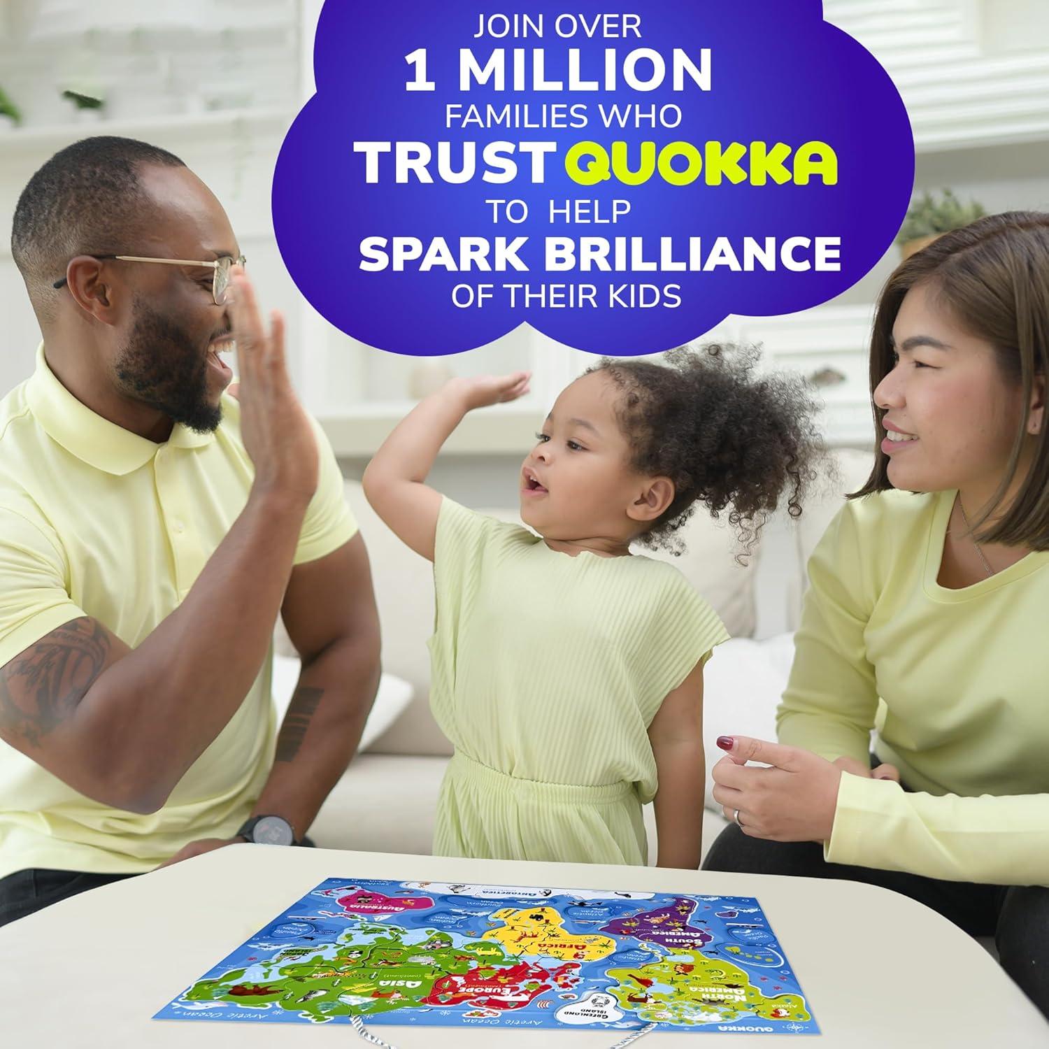 Puzzles Magnéticos QUOKKA para Niños 3 a 5 Años - Mapas