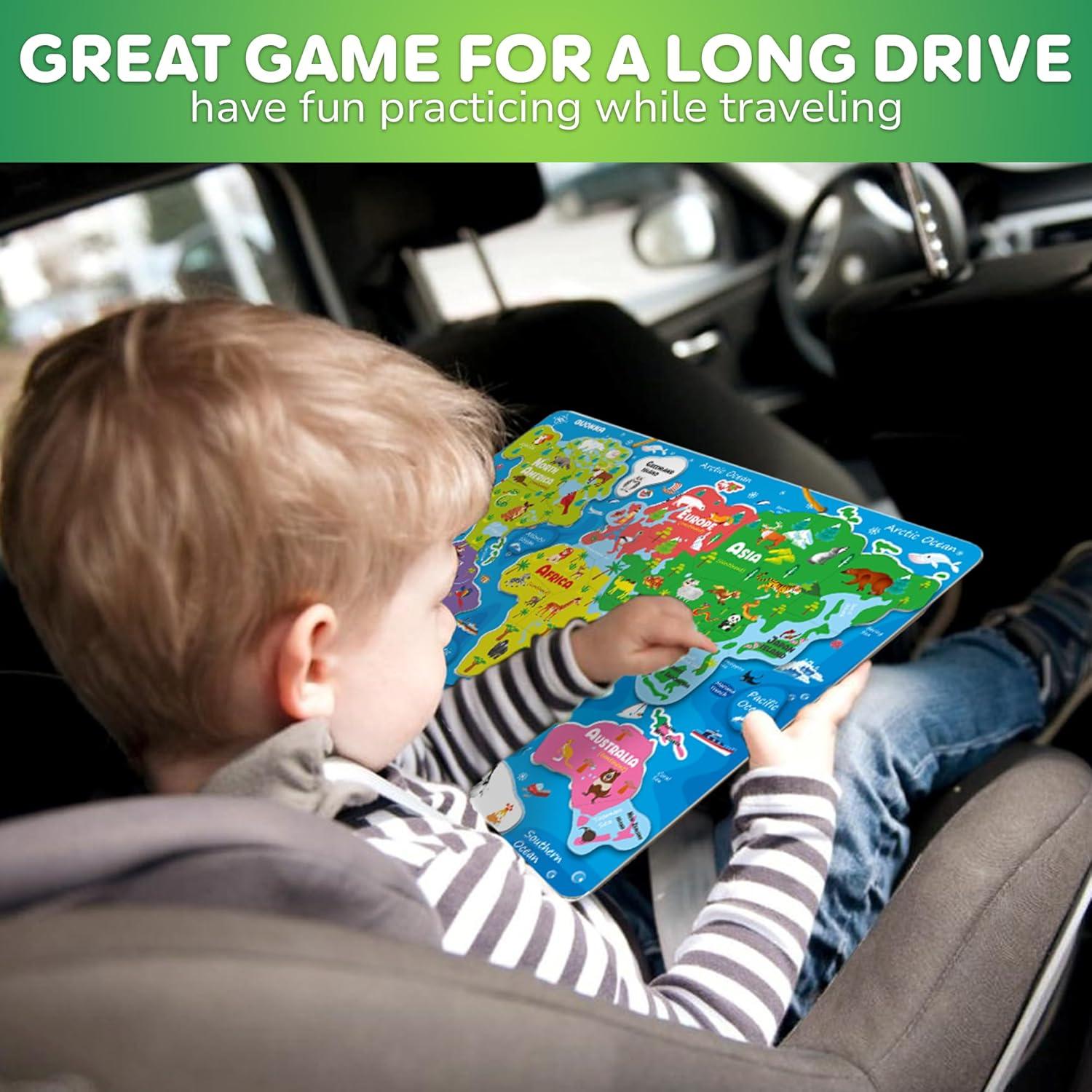 Puzzles Magnéticos QUOKKA para Niños 3 a 5 Años - Mapas