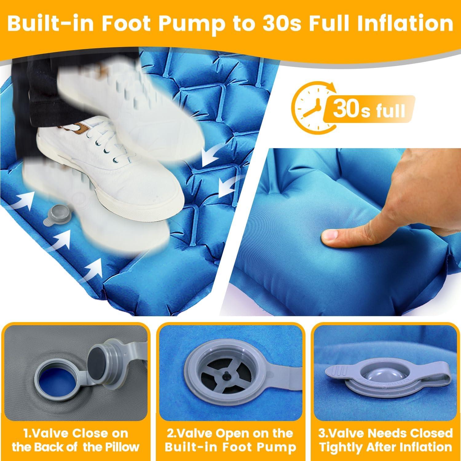 Colchoneta de Camping Inflable Oramoose SD-05 200x70cm 10cm Grosor