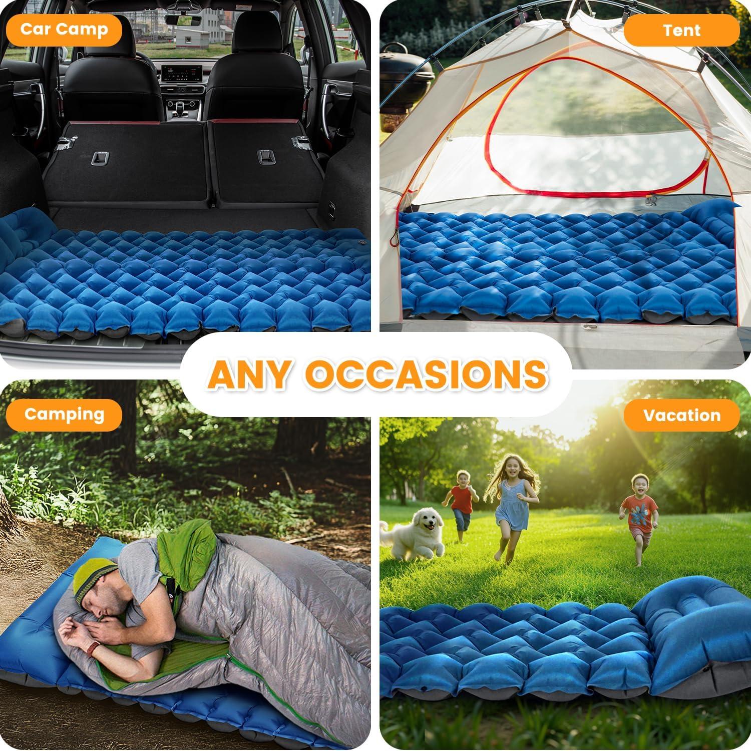 Colchoneta de Camping Inflable Oramoose SD-05 200x70cm 10cm Grosor