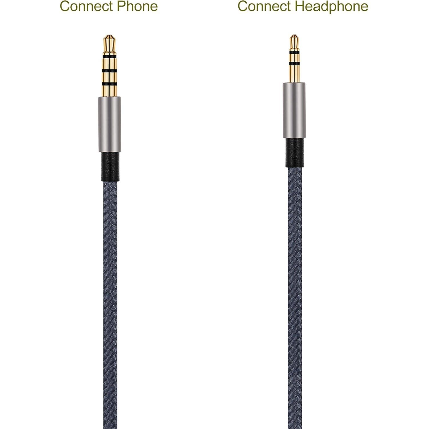 Cable de Audio AUX ABLET 1.2m con Control Remoto y Micrófono