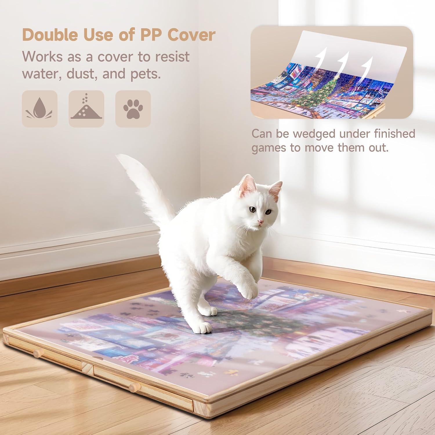 Mesa de Rompecabezas Tektalk con Soporte Ajustable 75x50cm