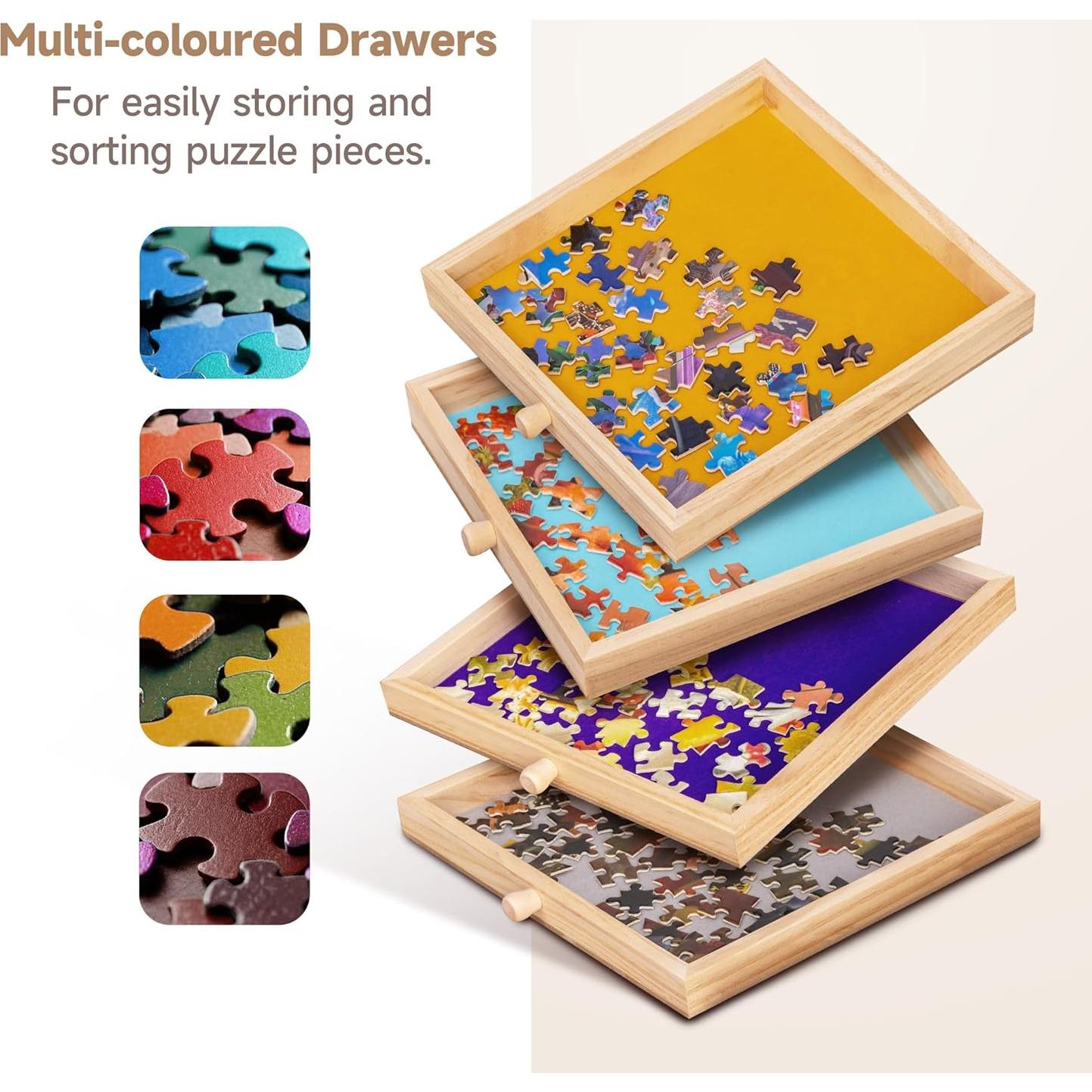 Mesa de Rompecabezas Tektalk con Soporte Ajustable 75x50cm