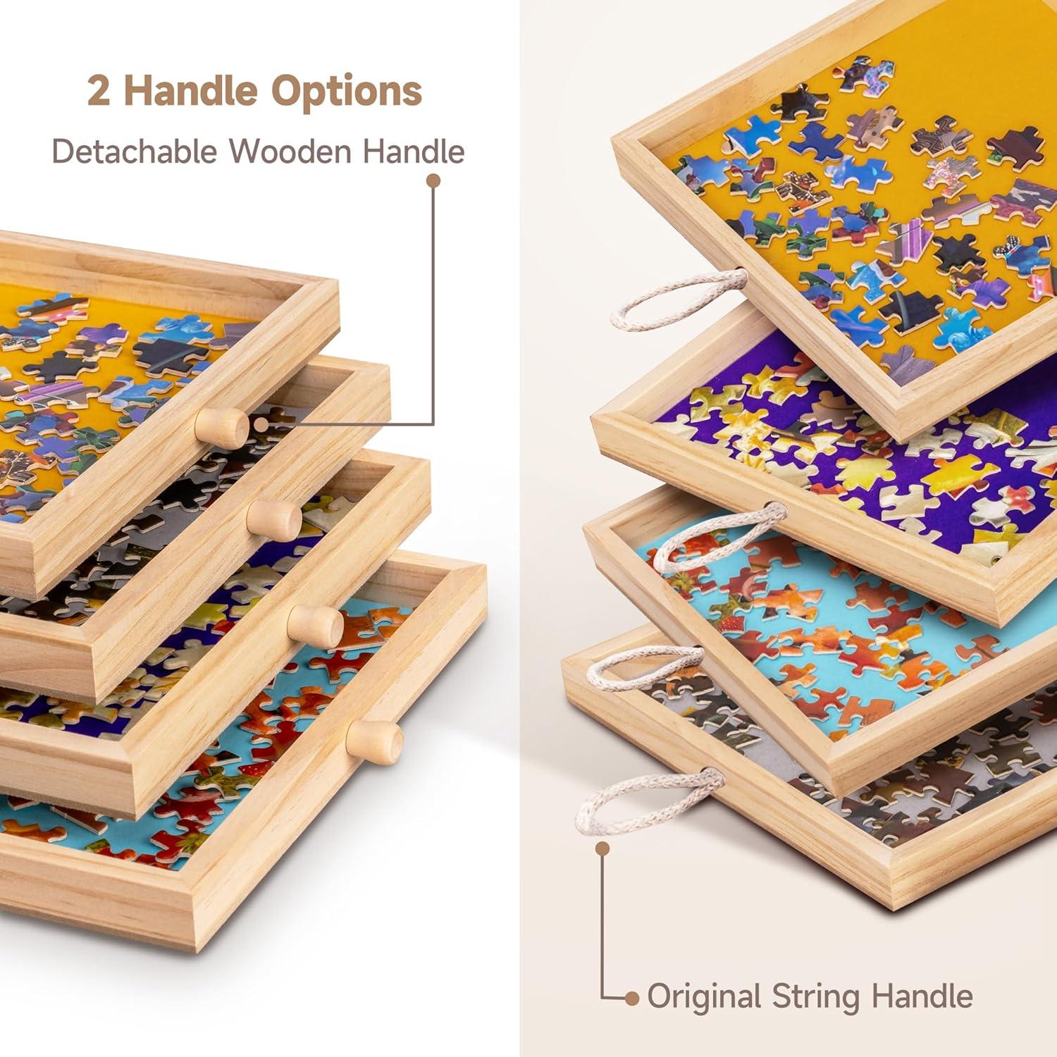 Mesa de Rompecabezas Tektalk con Soporte Ajustable 75x50cm