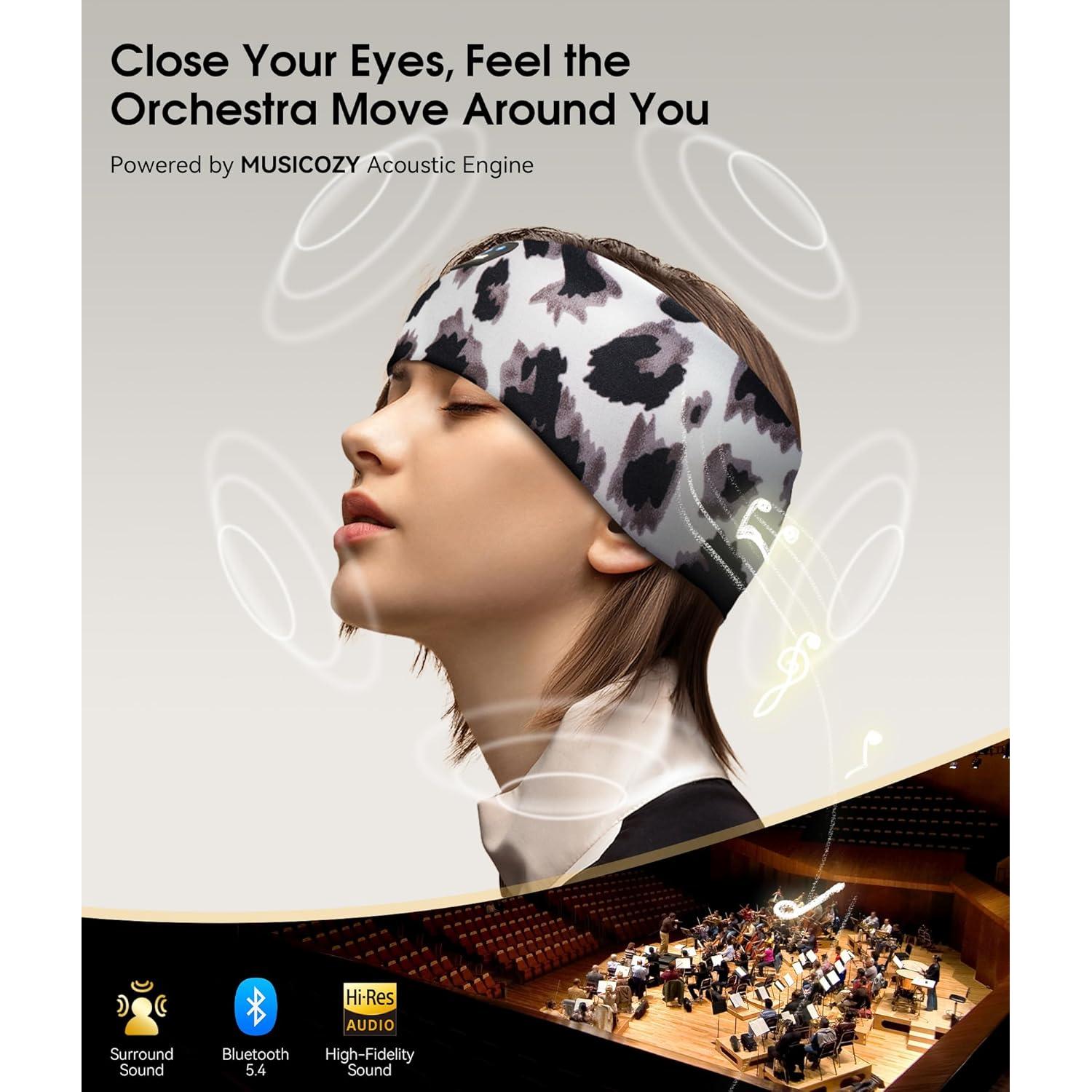 Auriculares Bluetooth 5.4 MUSICOZY con Banda para la Cabeza
