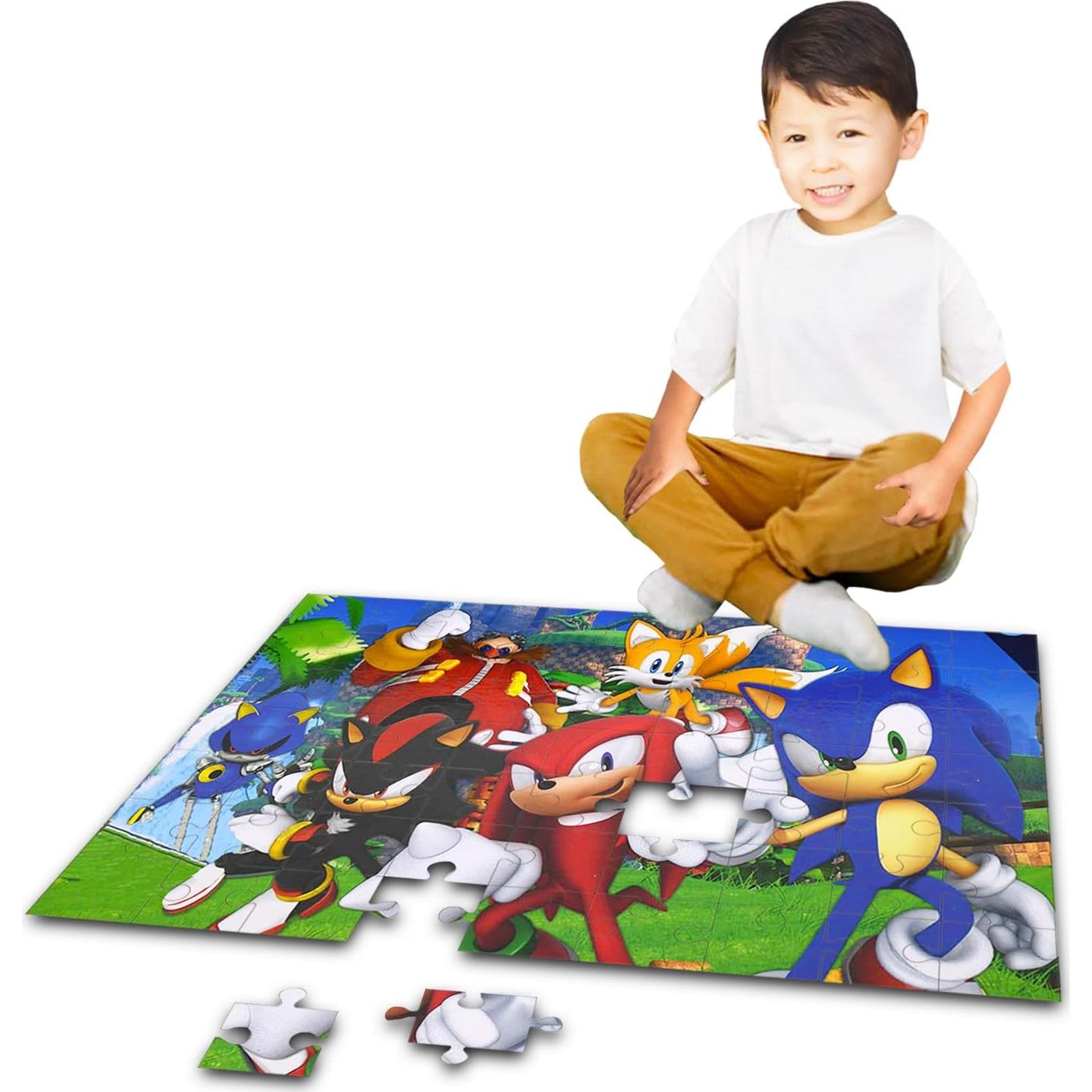 Rompecabezas de Suelo Sonic the Hedgehog 72 Piezas 50,8x76,2cm