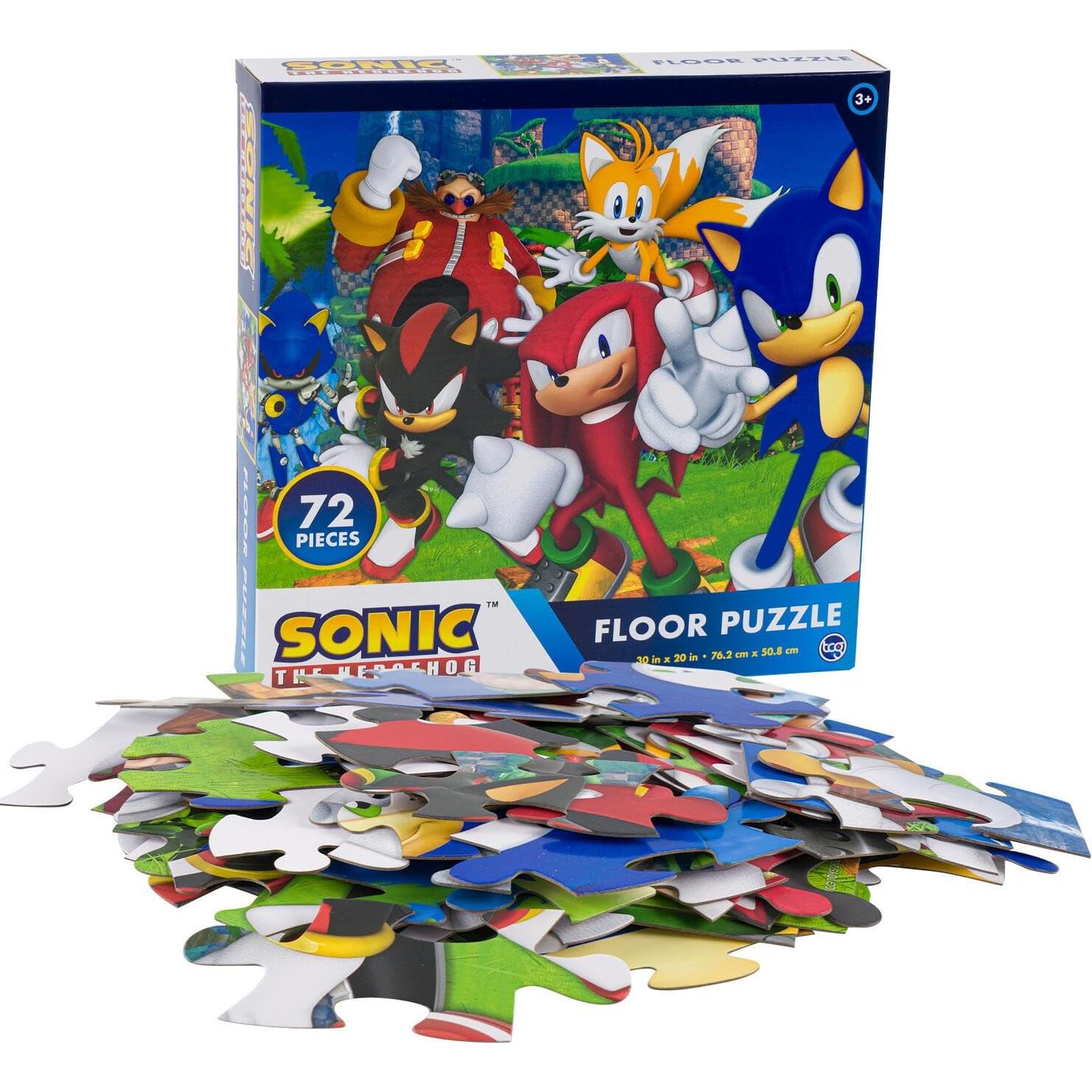 Rompecabezas de Suelo Sonic the Hedgehog 72 Piezas 50,8x76,2cm