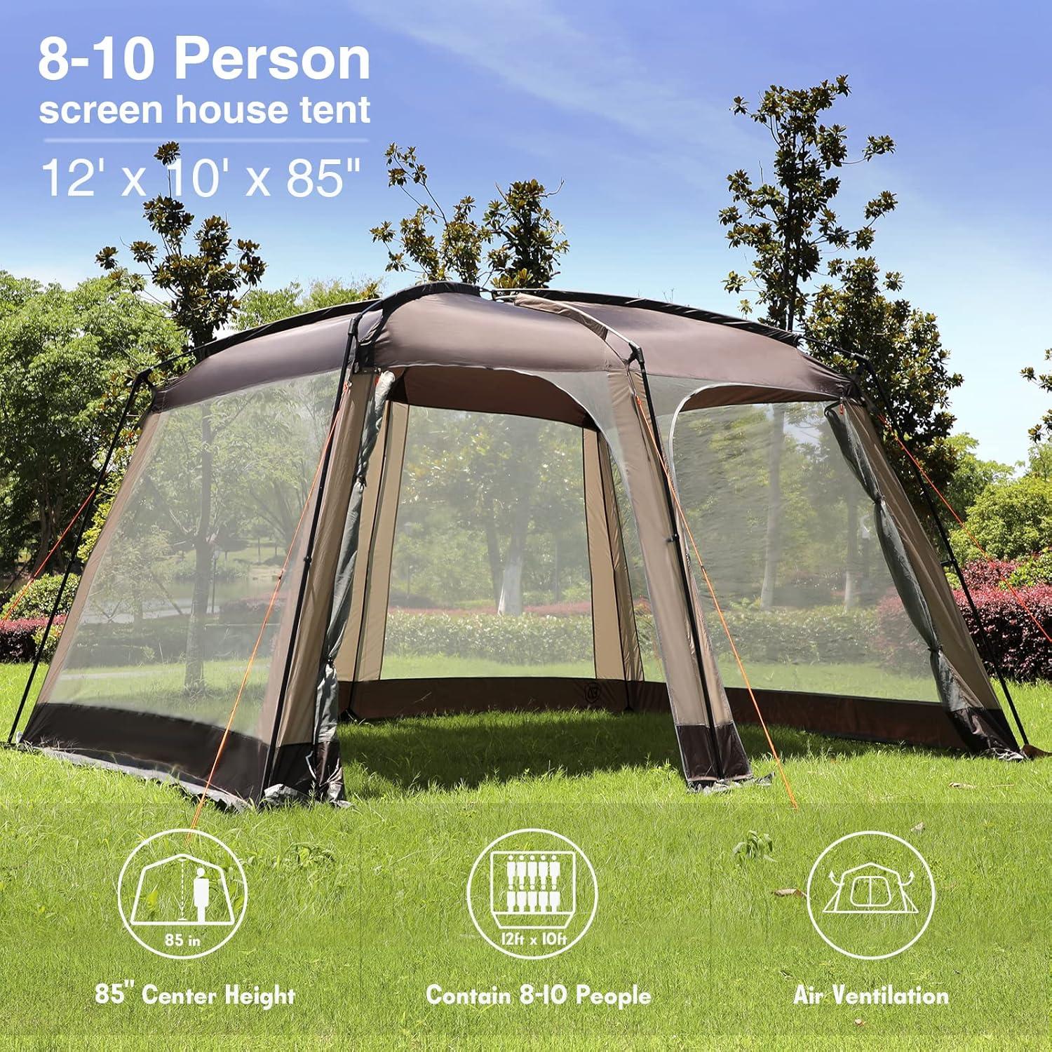 Carpa de Malla EVER ADVANCED 3.66x3.05m para Camping 8-10 Pers.