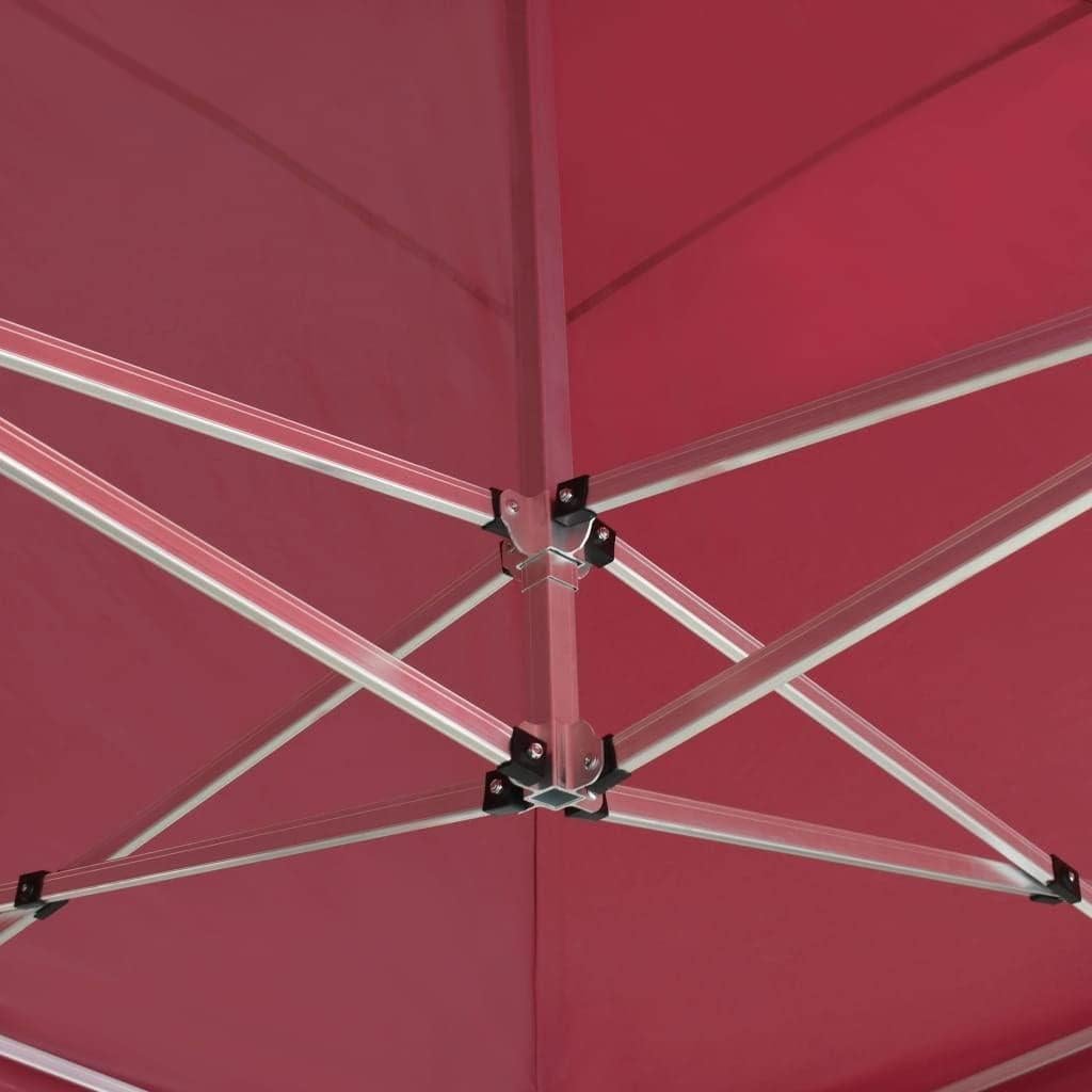 Carpa de Fiesta Plegable MINERWALL 5x3m Rojo Vino Resistente al Agua