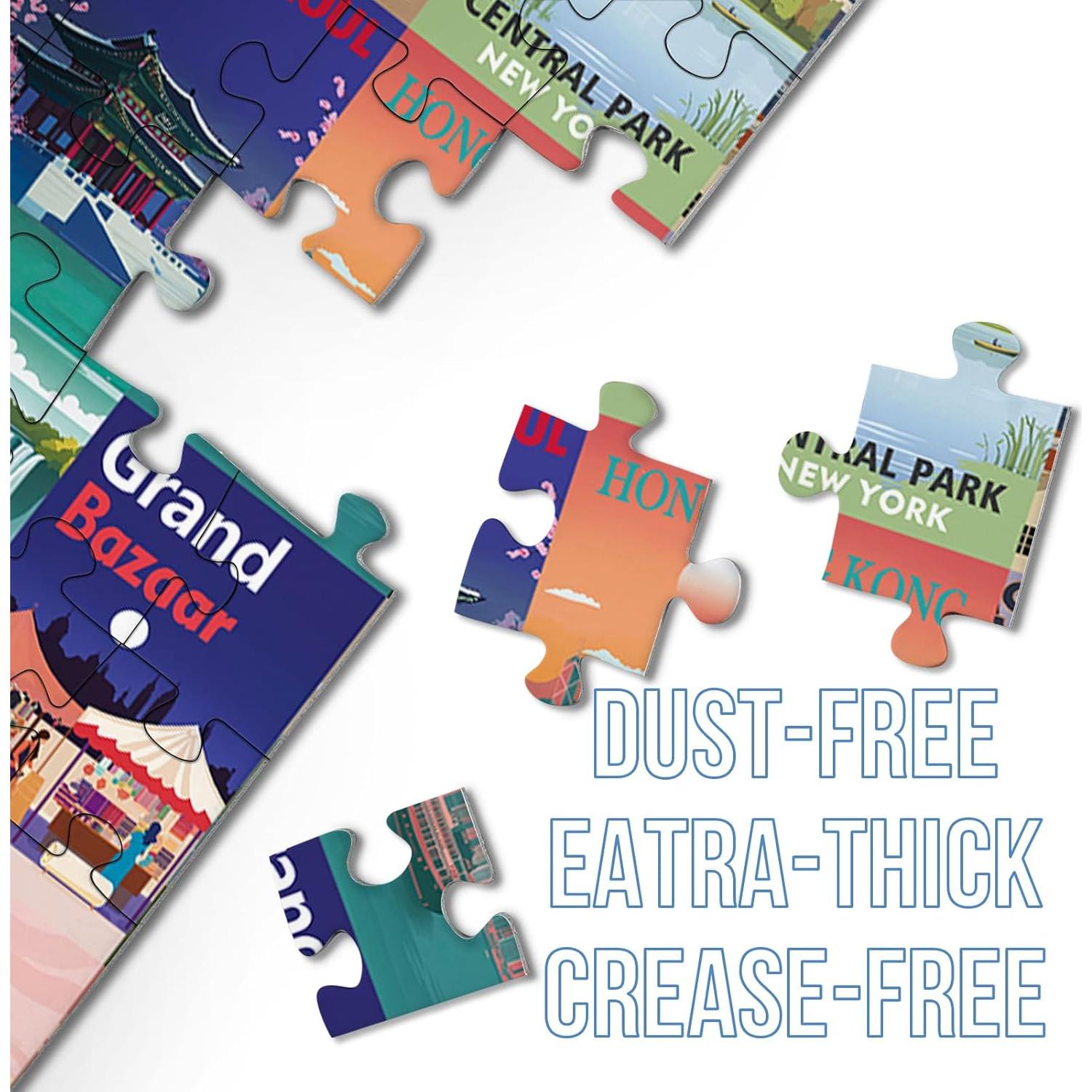 Rompecabezas de Viaje BBOLDIN 1000 Piezas Monumentos Mundiales