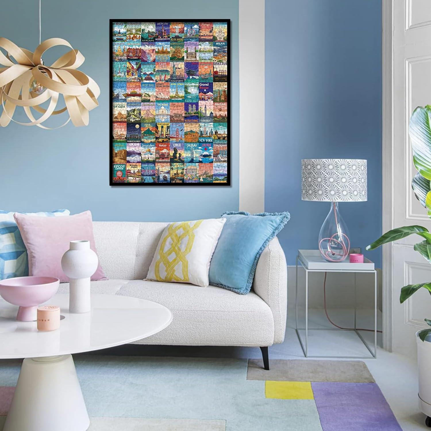 Rompecabezas de Viaje BBOLDIN 1000 Piezas Monumentos Mundiales