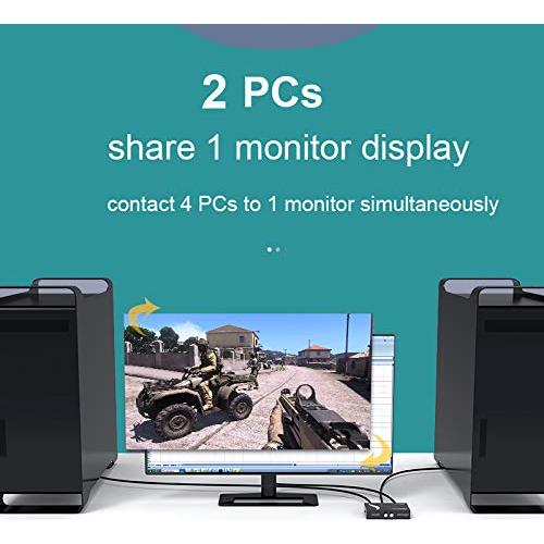 Interruptor VGA 2 Puertos MT-VIKI 1920x1080 250MHz