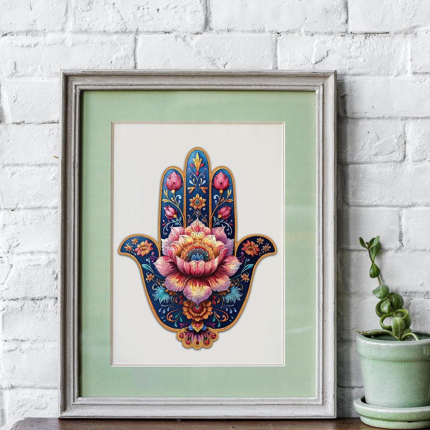 Rompecabezas de Madera Hamsa 200 Piezas 33.78x26.42cm