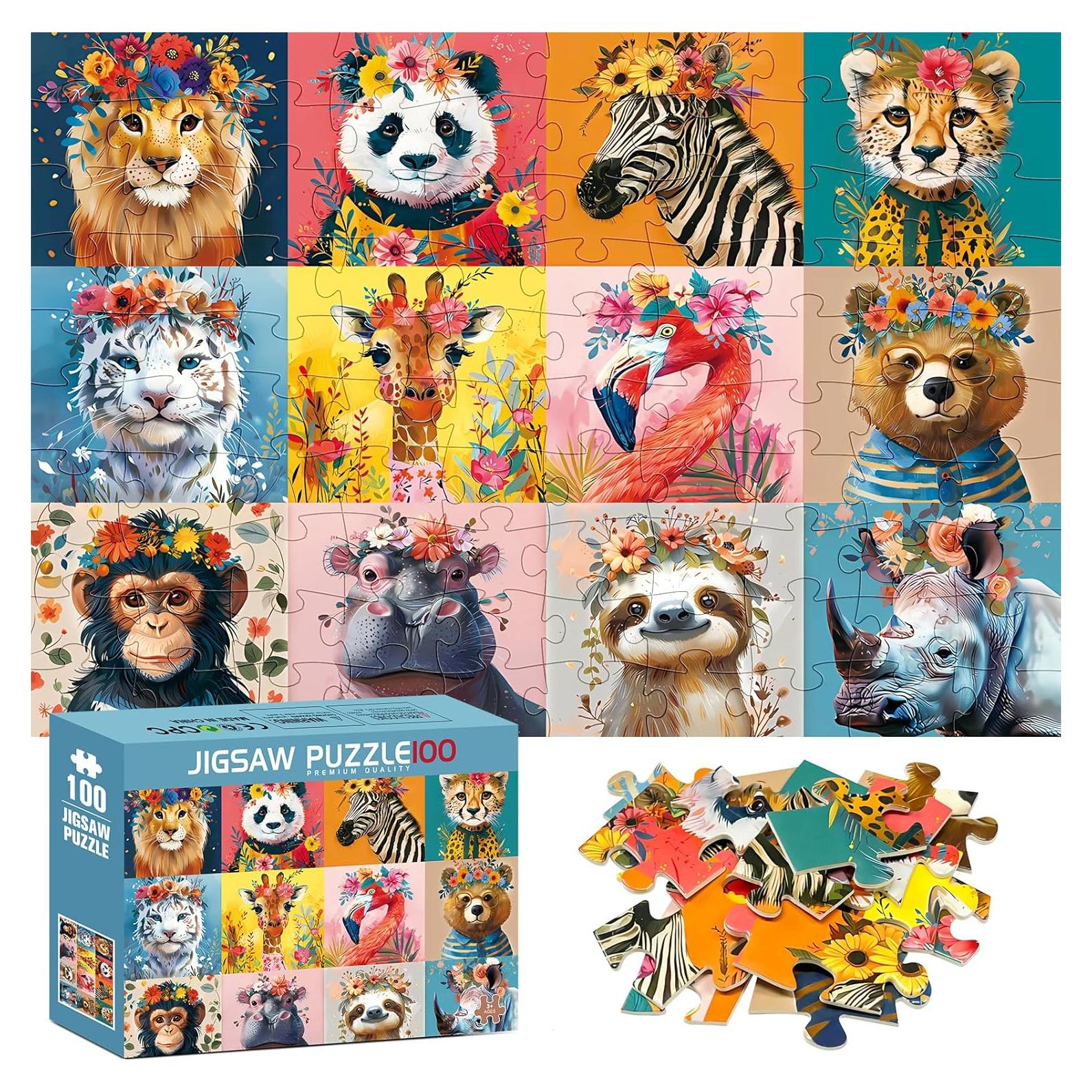 Rompecabezas de 100 Piezas para Niños MJYPHDM 38x25cm