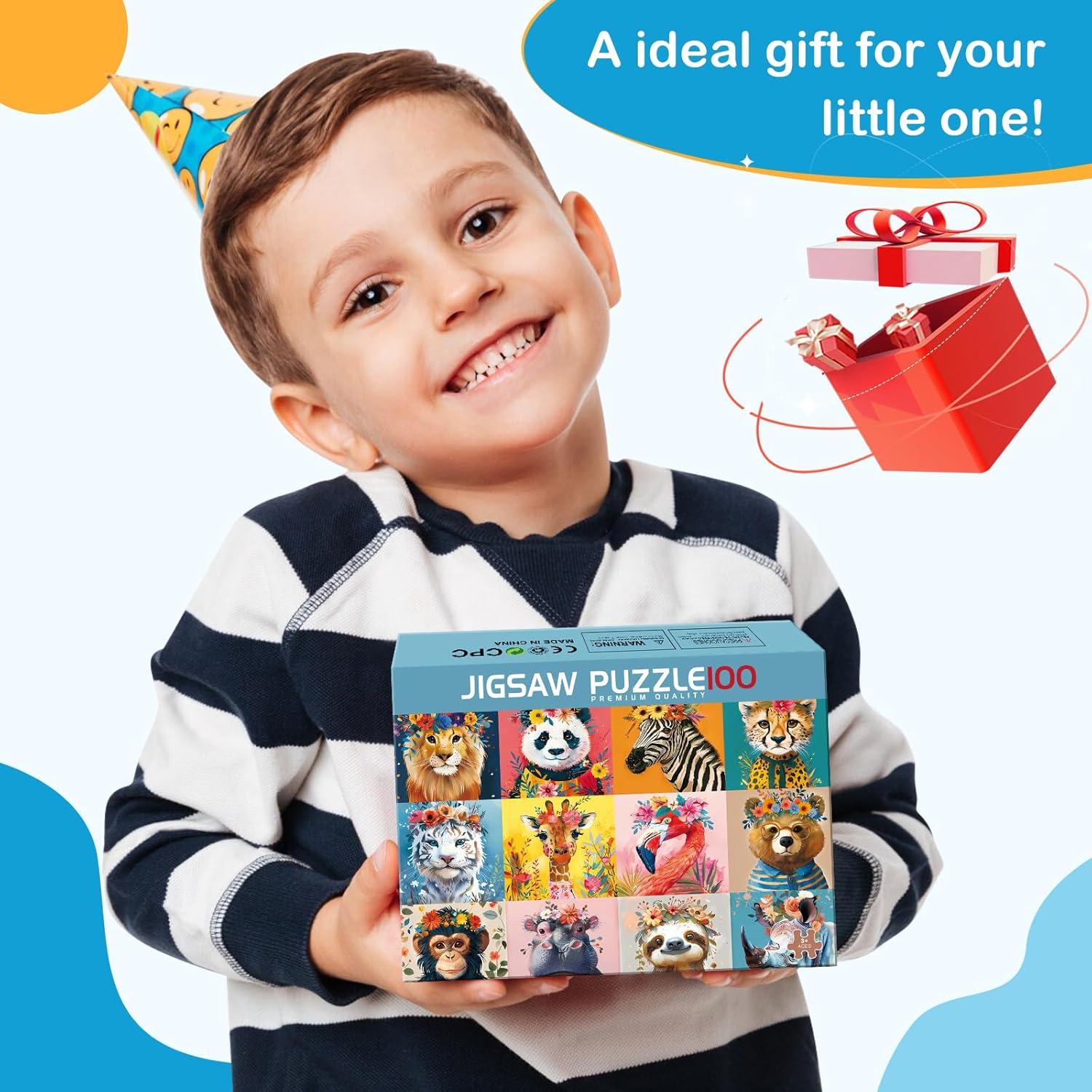 Rompecabezas de 100 Piezas para Niños MJYPHDM 38x25cm