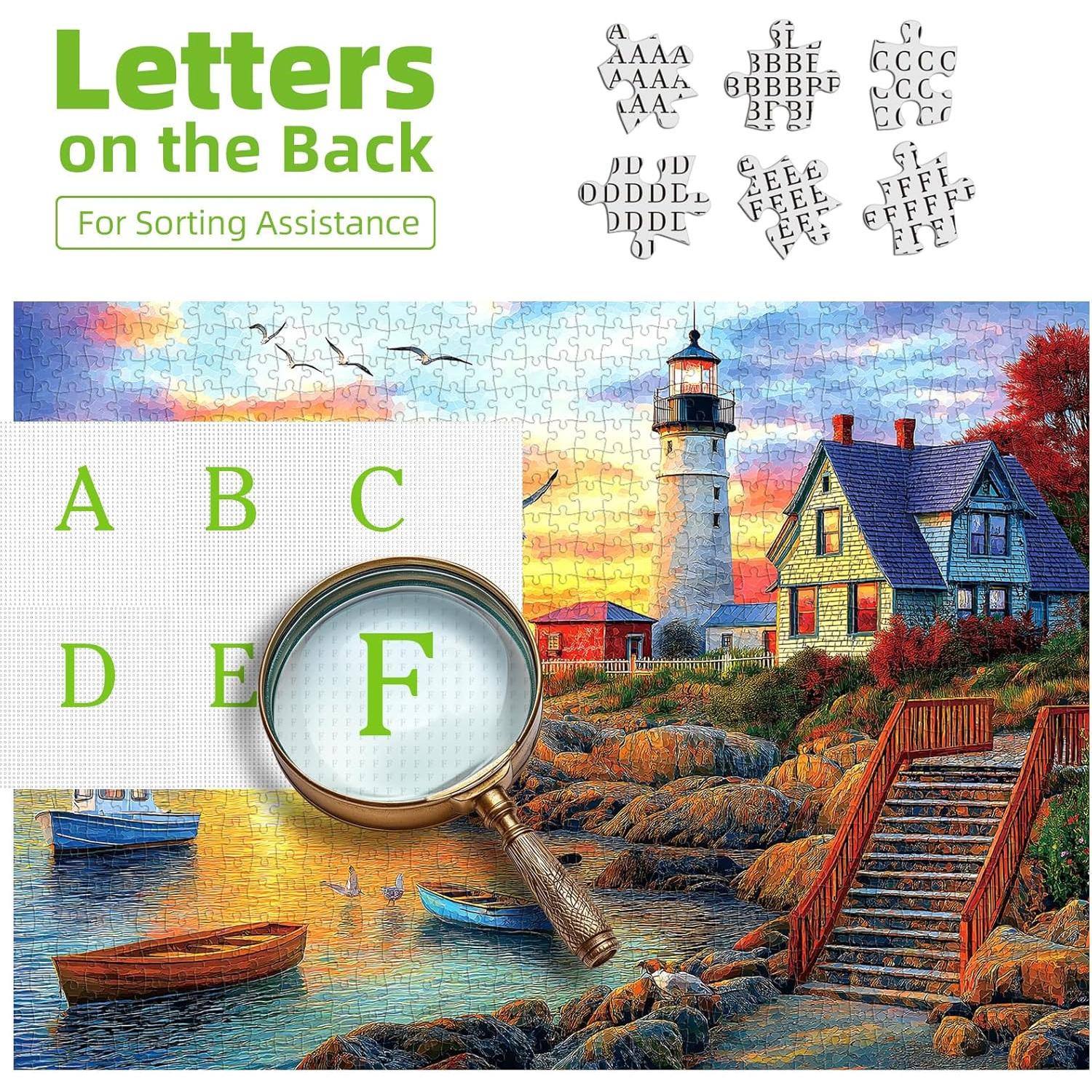 Rompecabezas Faro Atardecer 500 Piezas MINIWAN 53x38 cm