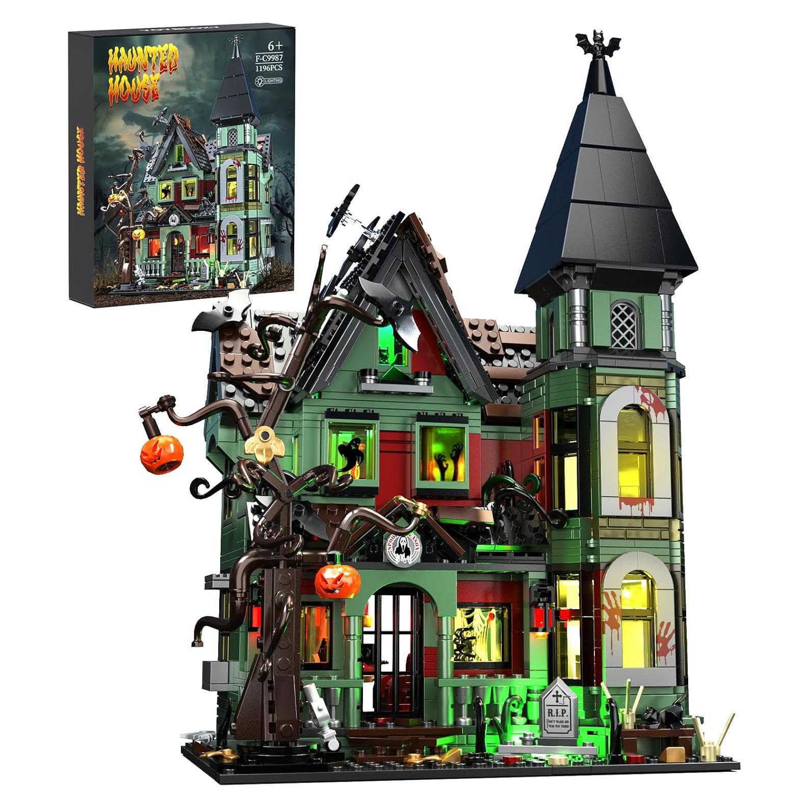 Juego de Construcción Casa Embrujada iATOM 1196 Piezas Halloween