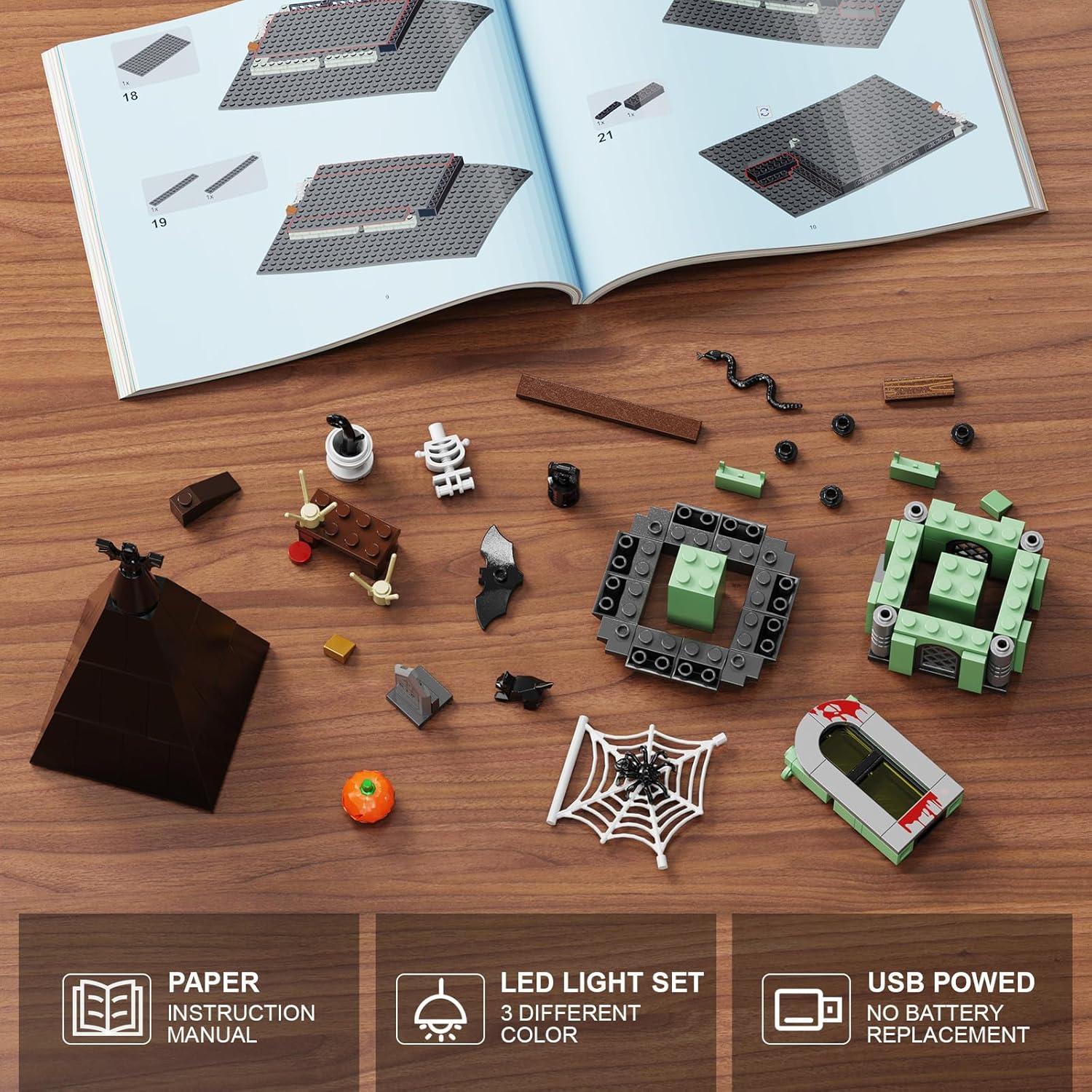 Juego de Construcción Casa Embrujada iATOM 1196 Piezas Halloween