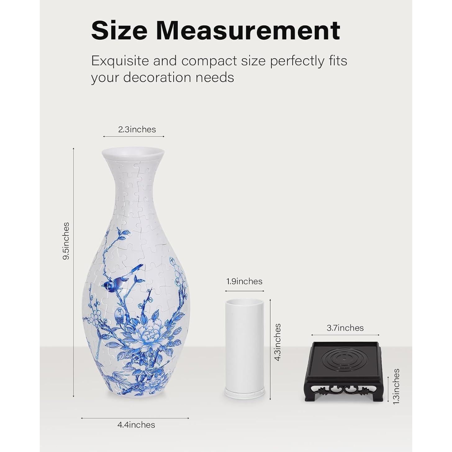 Rompecabezas 3D Jarrón de Flores KOSTBAR 160 Piezas