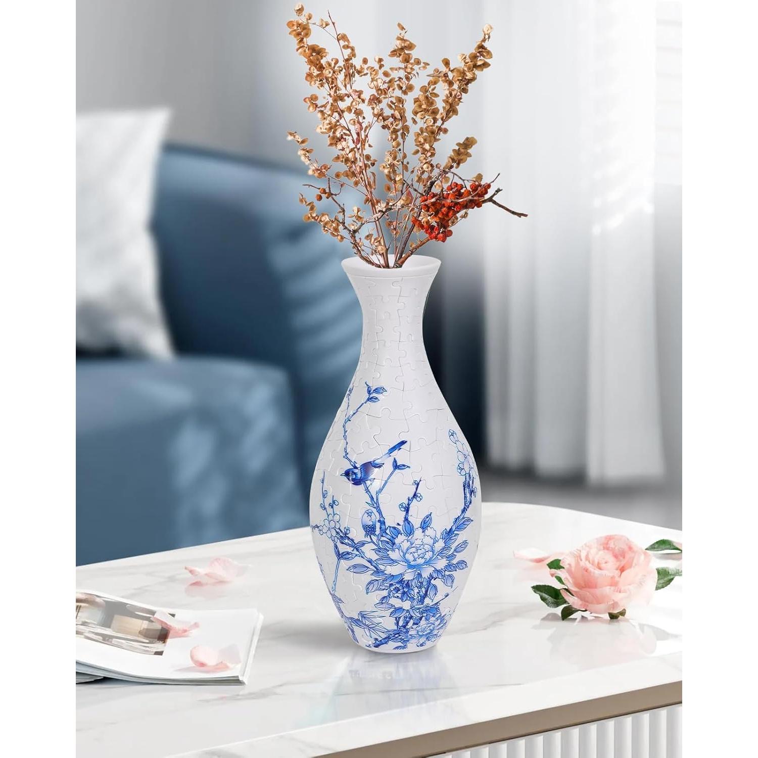 Rompecabezas 3D Jarrón de Flores KOSTBAR 160 Piezas