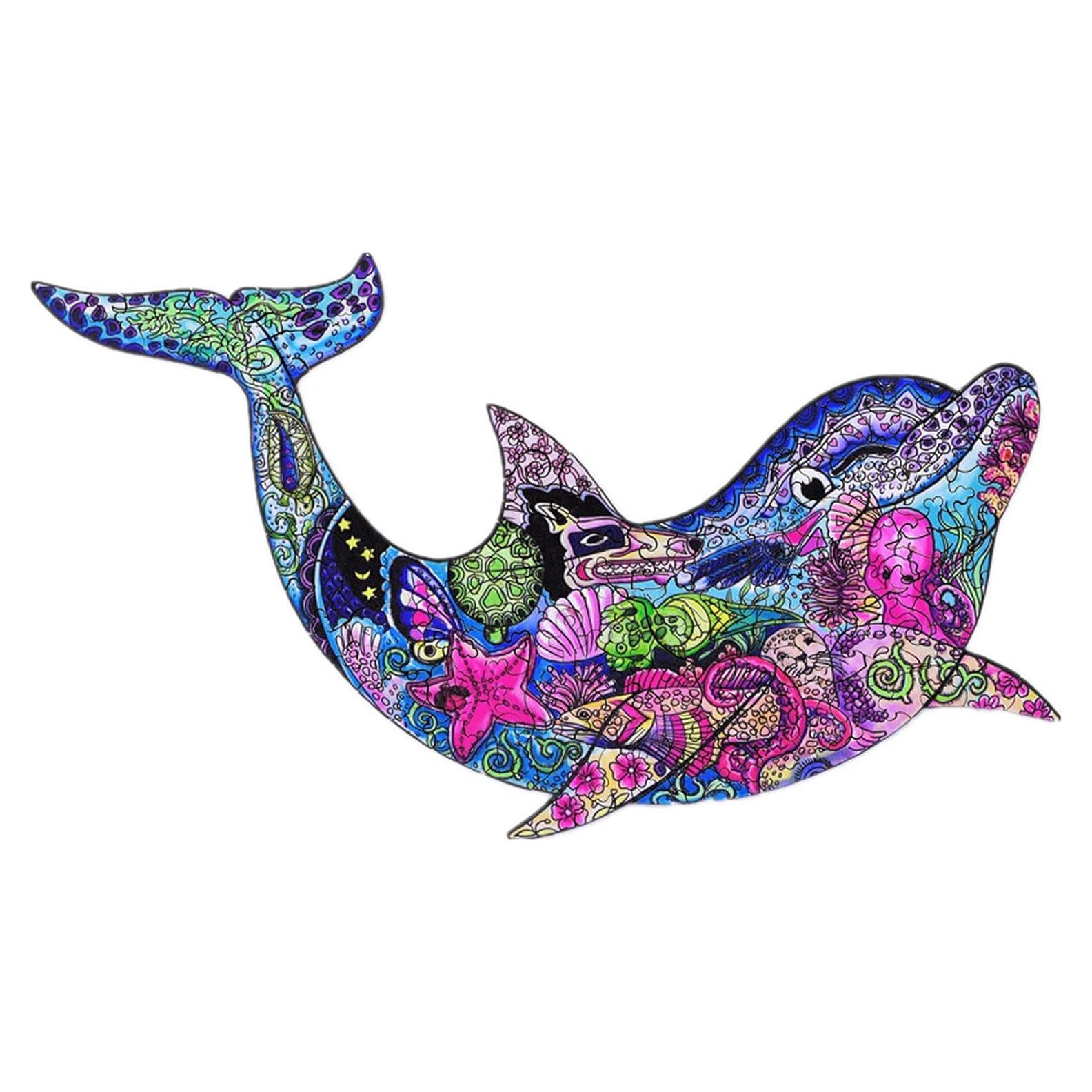 Rompecabezas de Madera Wetufin 200 Piezas Delfines Grande