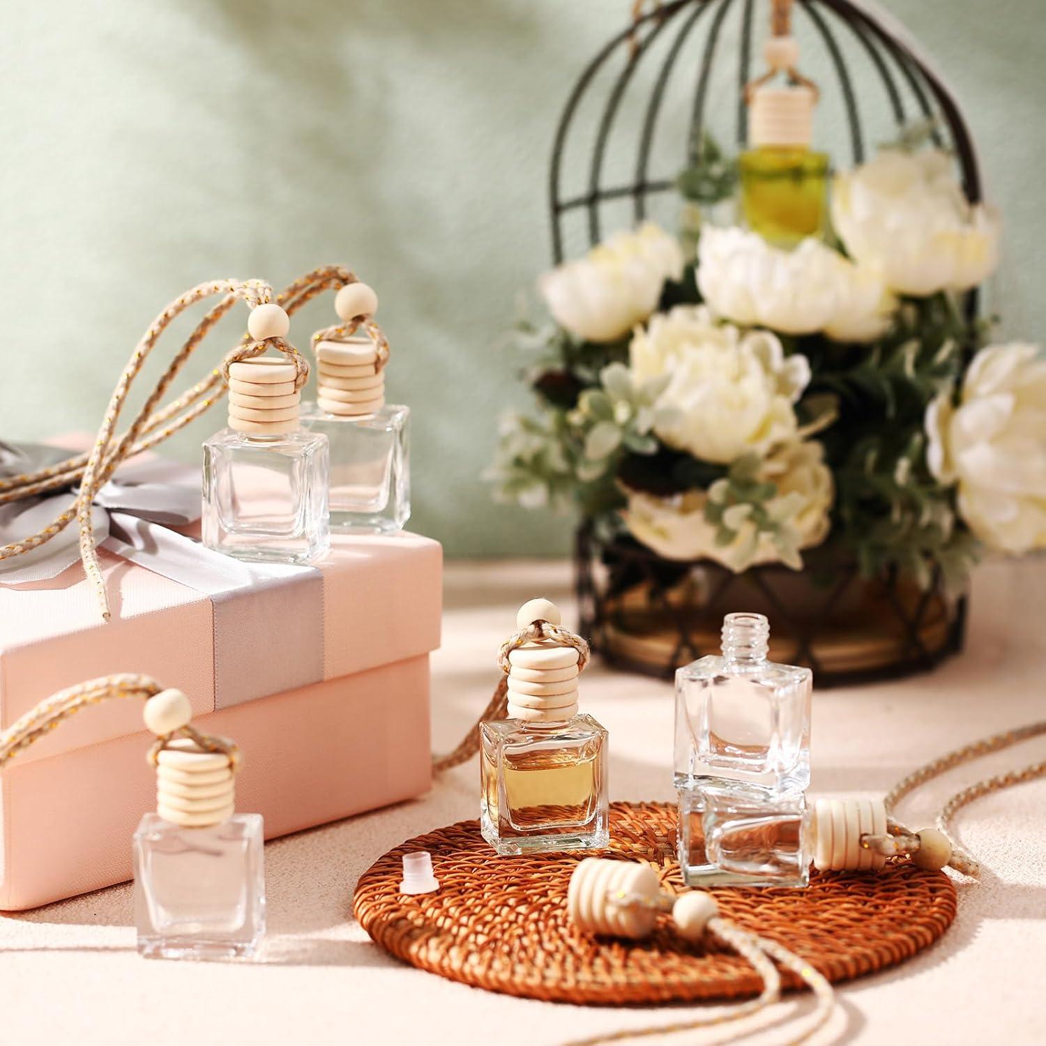 200 Botellas Difusoras de Vidrio BBTO 10ml con Tapa de Madera