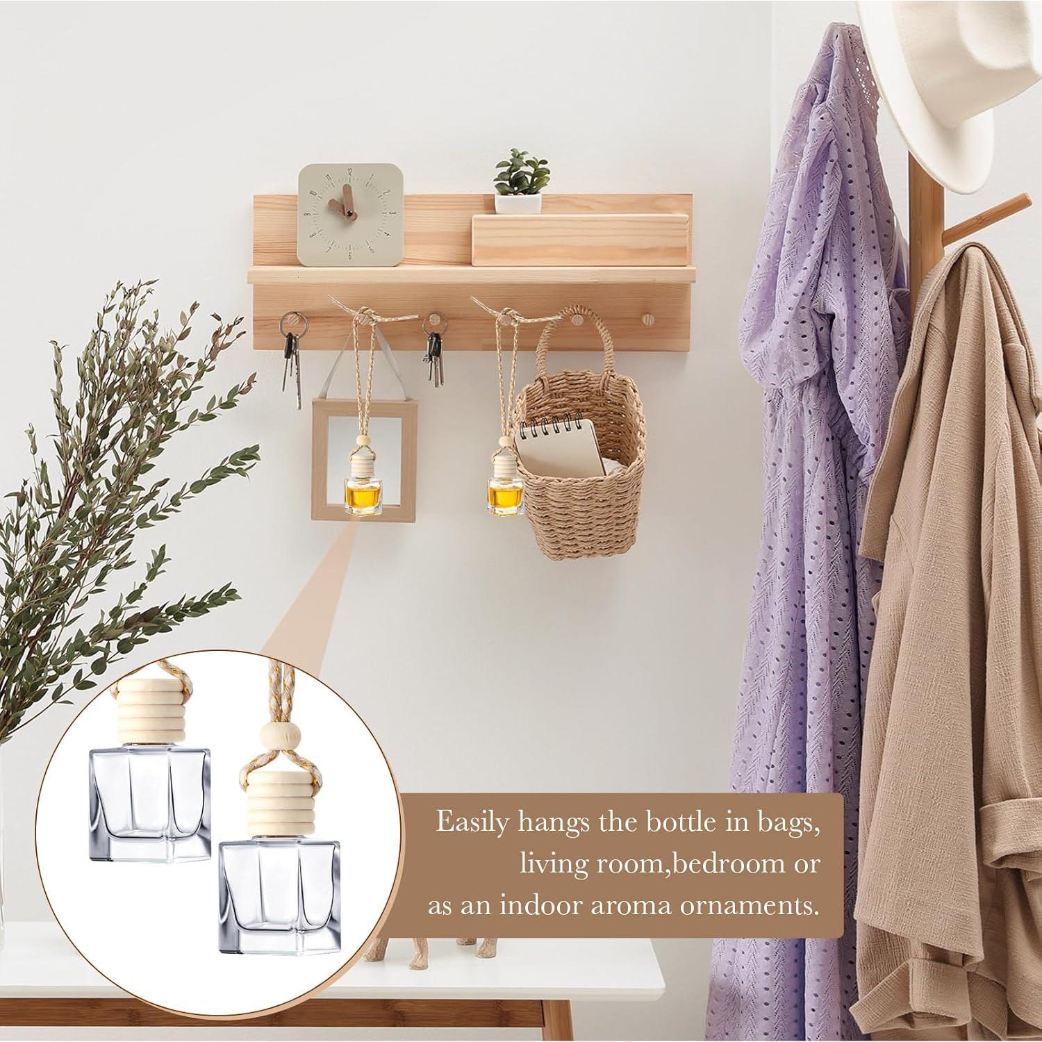 200 Botellas Difusoras de Vidrio BBTO 10ml con Tapa de Madera