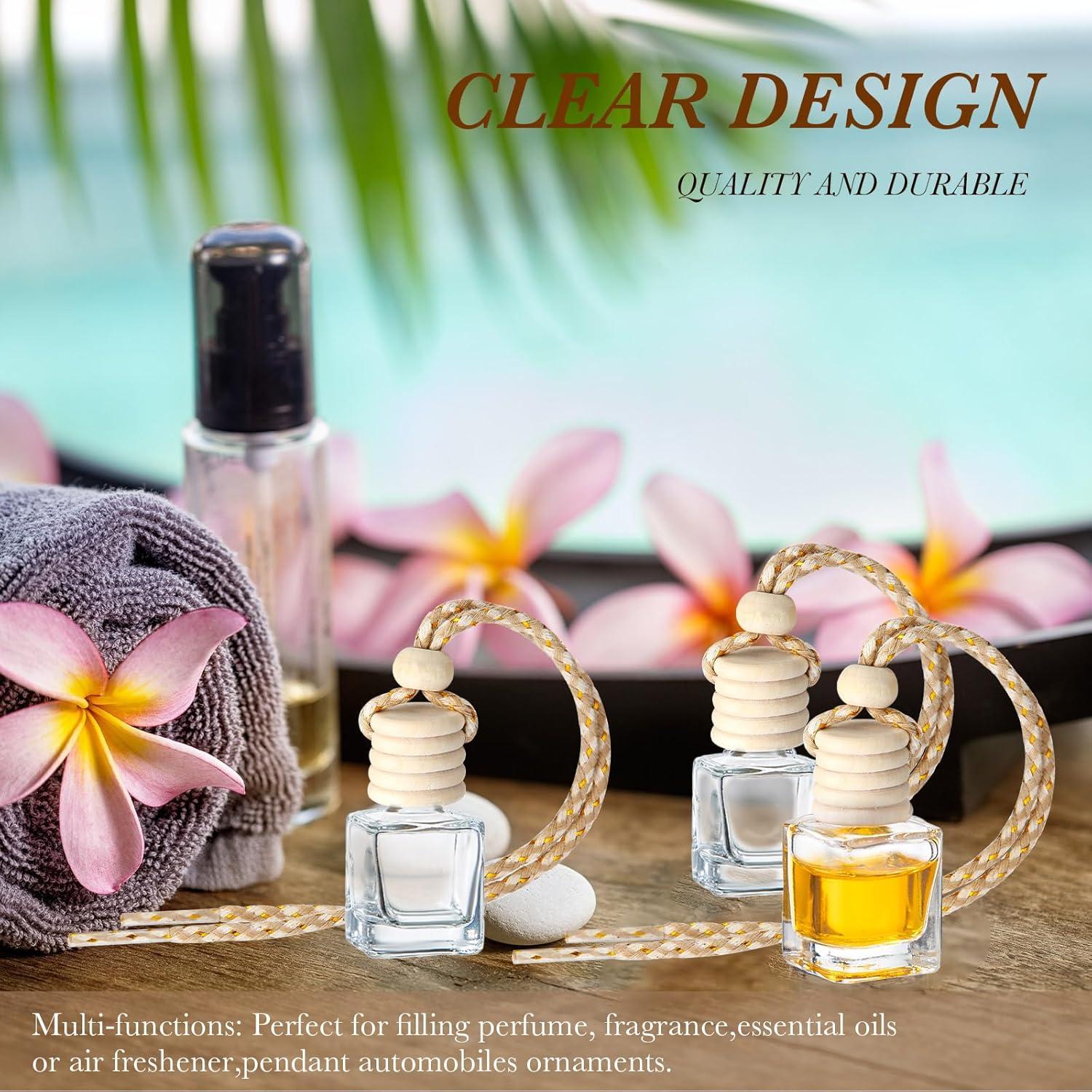 200 Botellas Difusoras de Vidrio BBTO 10ml con Tapa de Madera