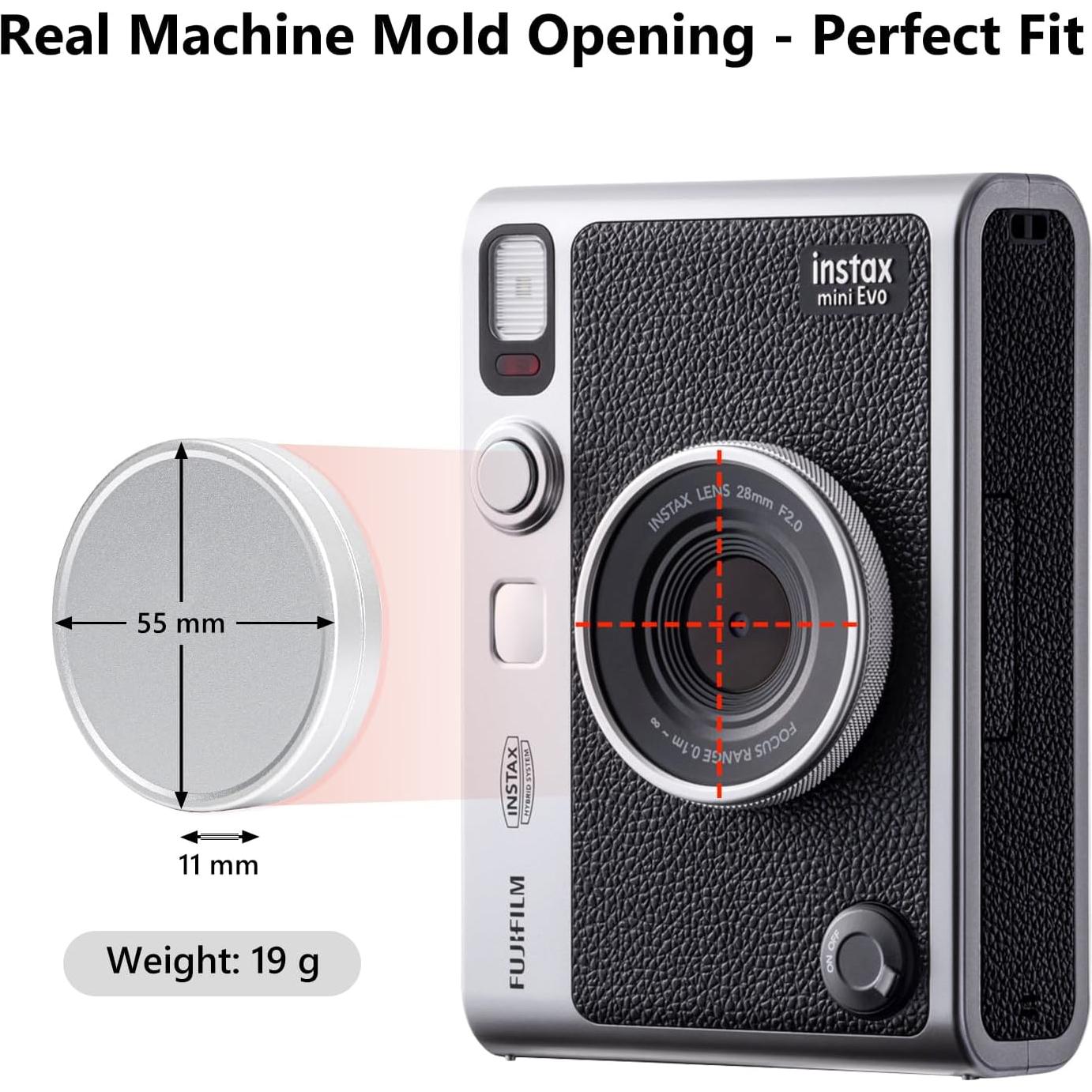 Tapa de Lente Aluminio Fujifilm Instax Mini Evo - Protección