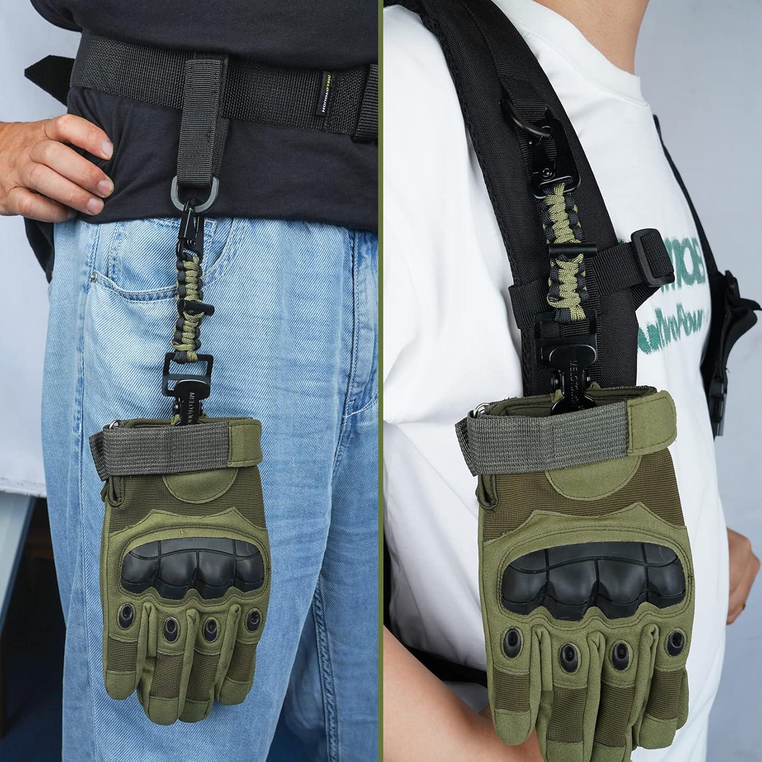 Soporte de Clip para Guantes Tácticos MELOTOUGH Verde Militar