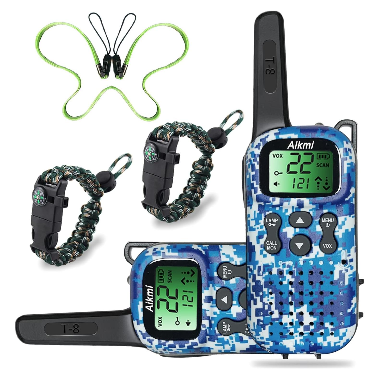 Walkie Talkies para Niños Dongguan T-8 Azul 3 KM 22 Canales