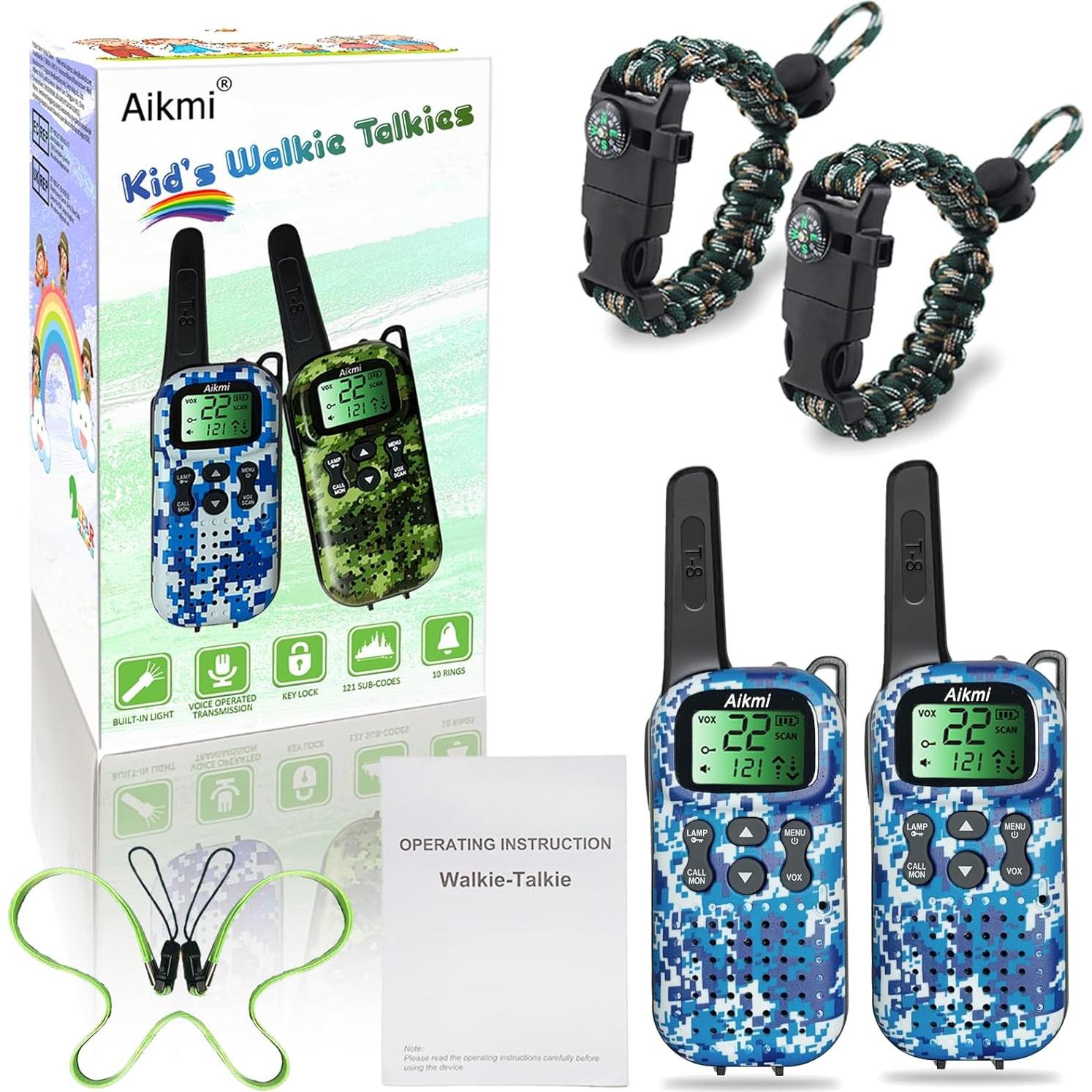Walkie Talkies para Niños Dongguan T-8 Azul 3 KM 22 Canales