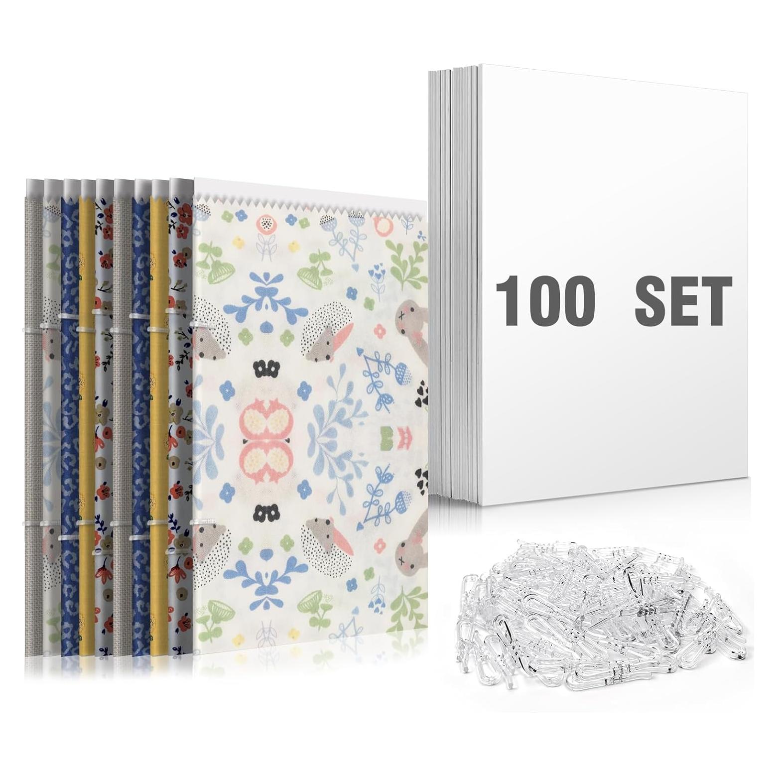 100 Tableros Organizadores de Tela XINGTS 26.7x19.1cm con Clips