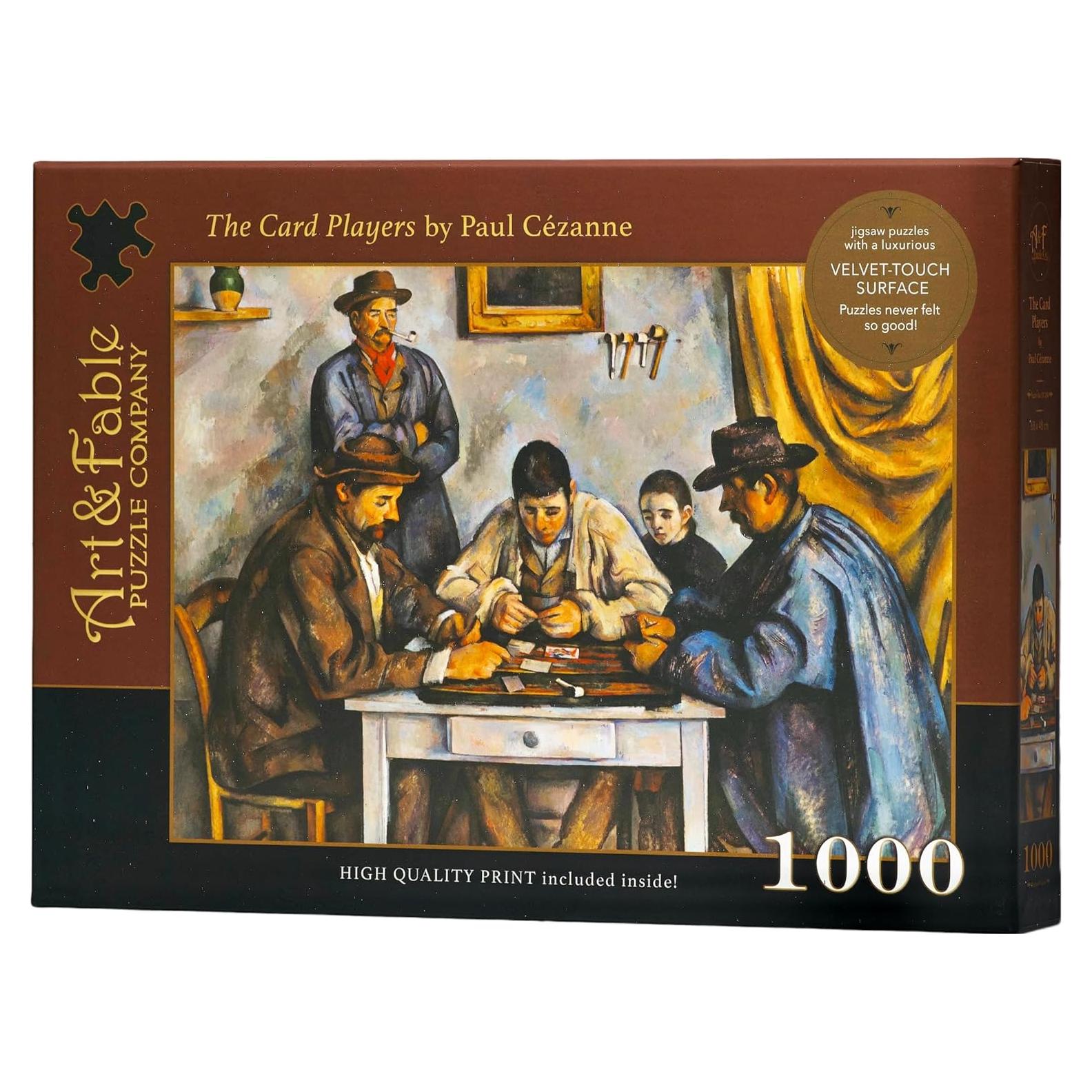 Rompecabezas Art & Fable 1000 Piezas Los Jugadores de Cartas