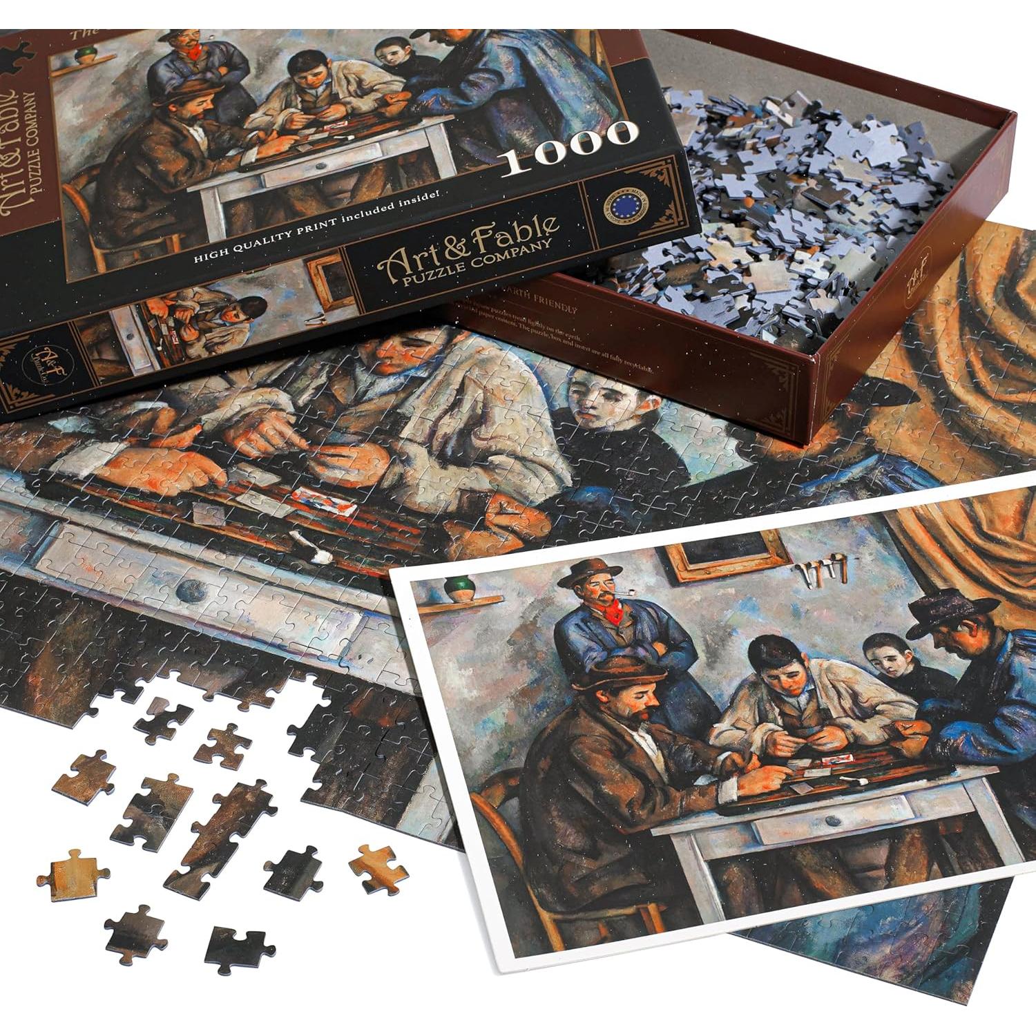 Rompecabezas Art & Fable 1000 Piezas Los Jugadores de Cartas