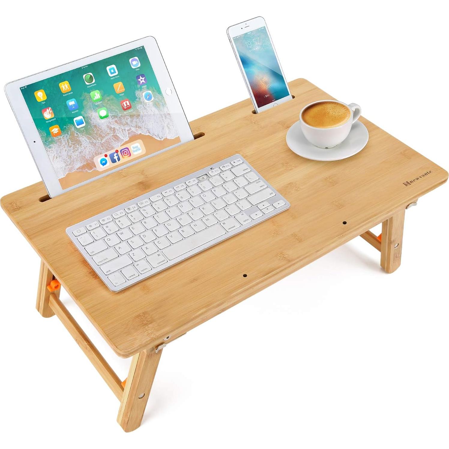 Mesa de Dibujo Ajustable Nnewvante de Bambú 60x35 cm