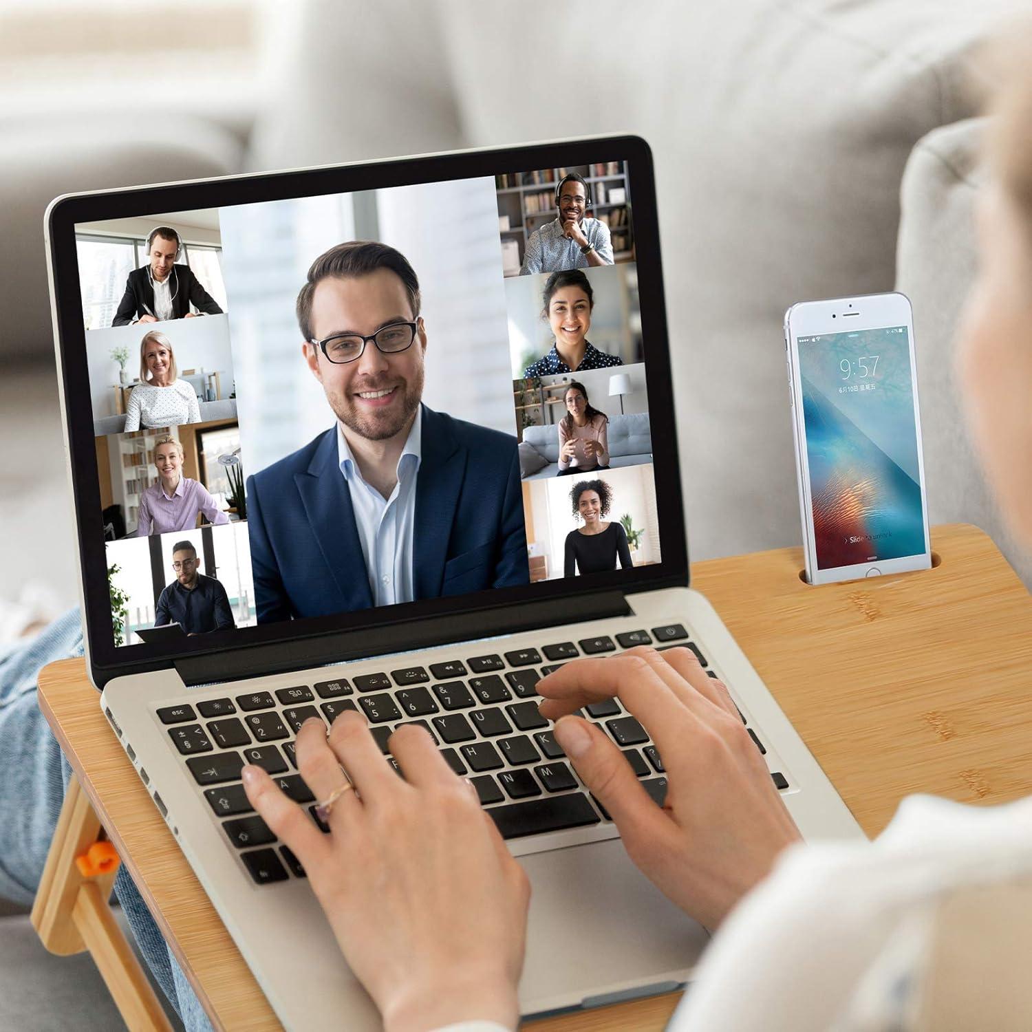 Mesa de Dibujo Ajustable Nnewvante de Bambú 60x35 cm