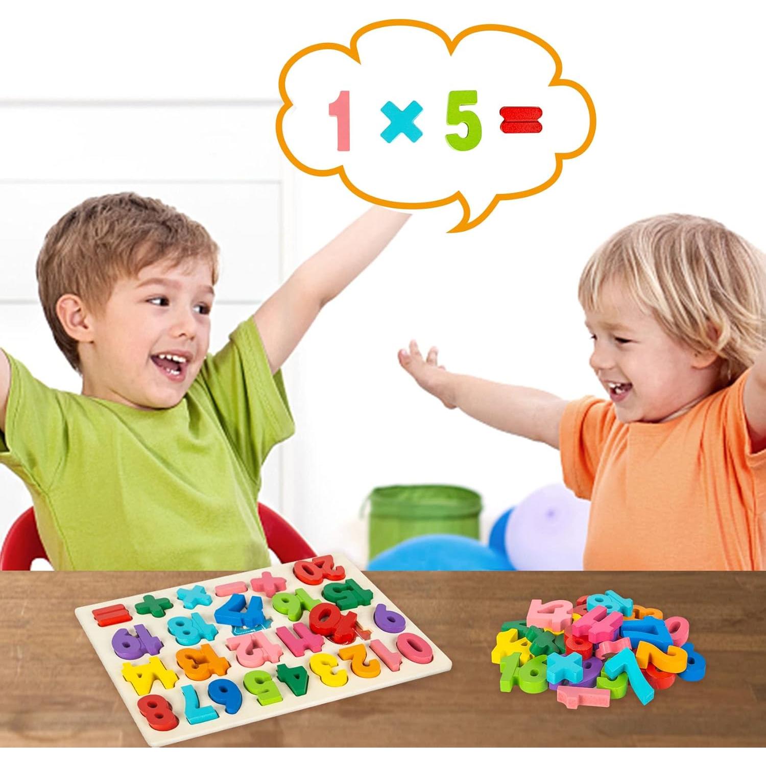 Rompecabezas de Números de Madera Attmu 29.7x22.1 cm Educativo