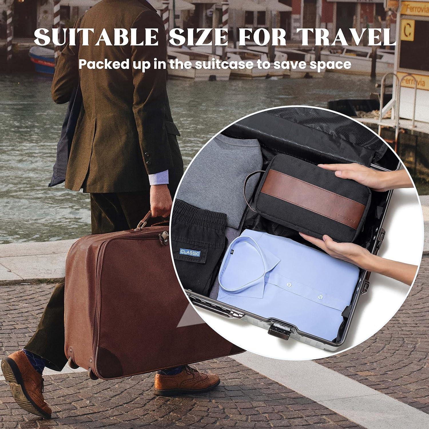 Bolsa de Aseo Vorspack Grande Resistente al Agua Negra