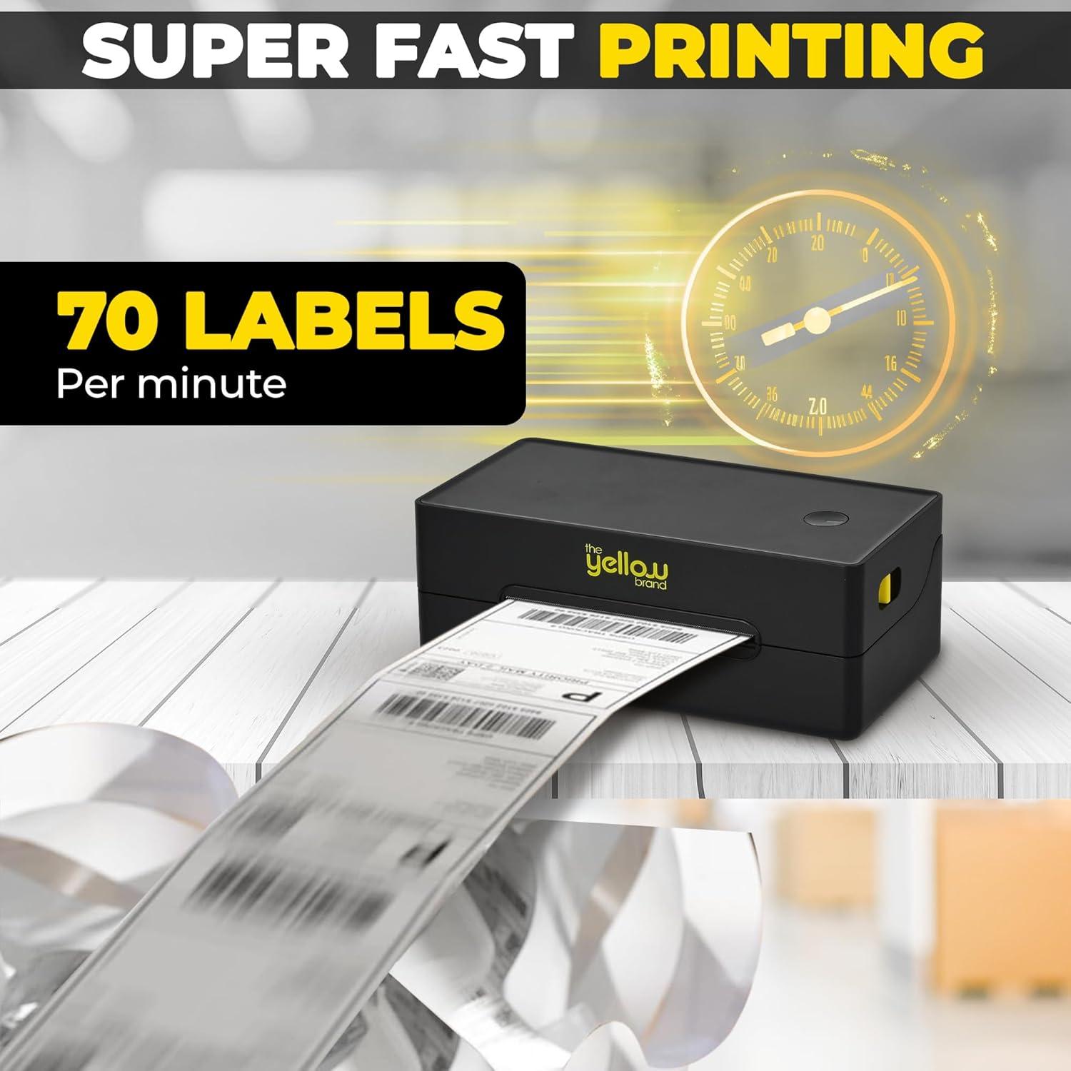 Impresora Térmica de Etiquetas Bluetooth YELLOW BT001 4x6 cm