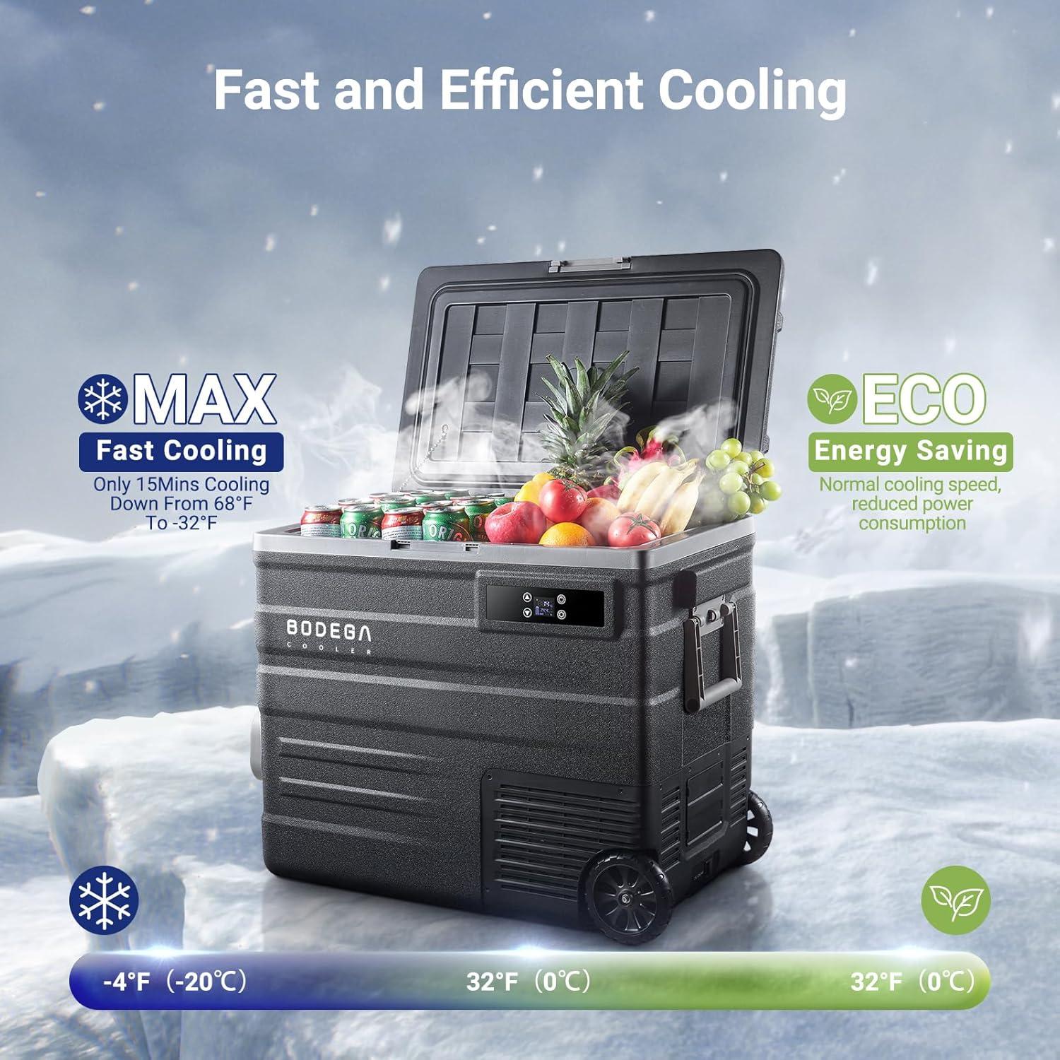 Refrigerador de Coche BODEGACOOLER 65L Control APP -20°C a 20°C