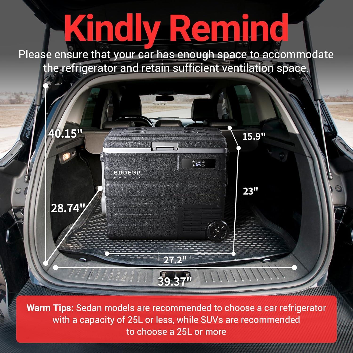 Refrigerador de Coche BODEGACOOLER 65L Control APP -20°C a 20°C