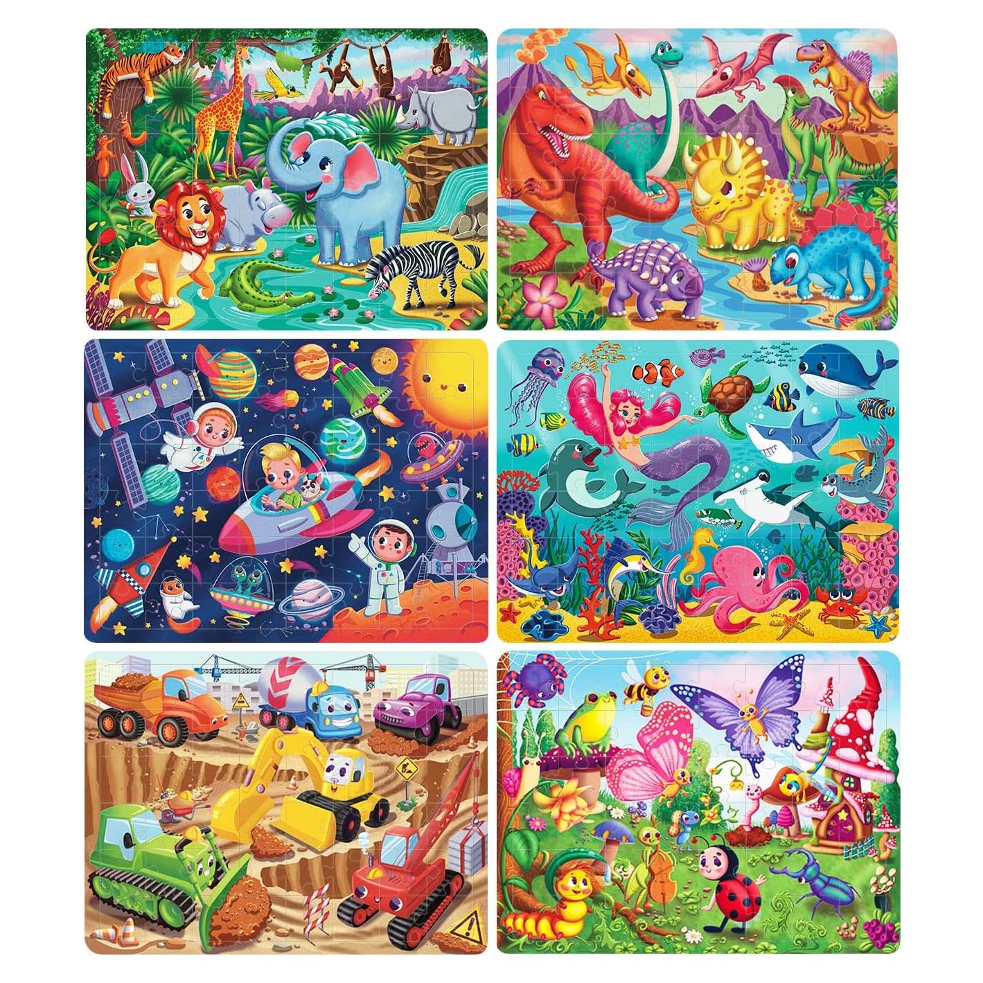 Rompecabezas de Madera OSBOO 48 Piezas para Niños 4-8 Años