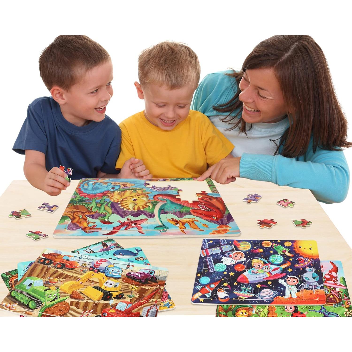 Rompecabezas de Madera OSBOO 48 Piezas para Niños 4-8 Años