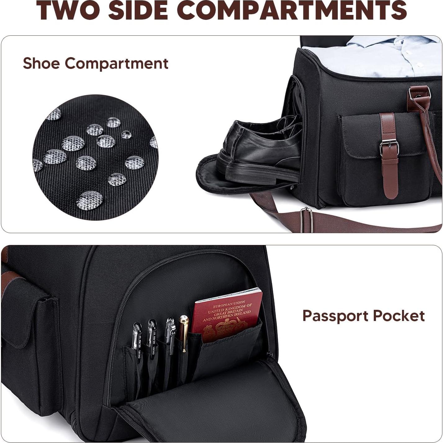 Bolsa de Ropa de Viaje Vessgra 2 en 1 Duffle Convertible 57.9cm