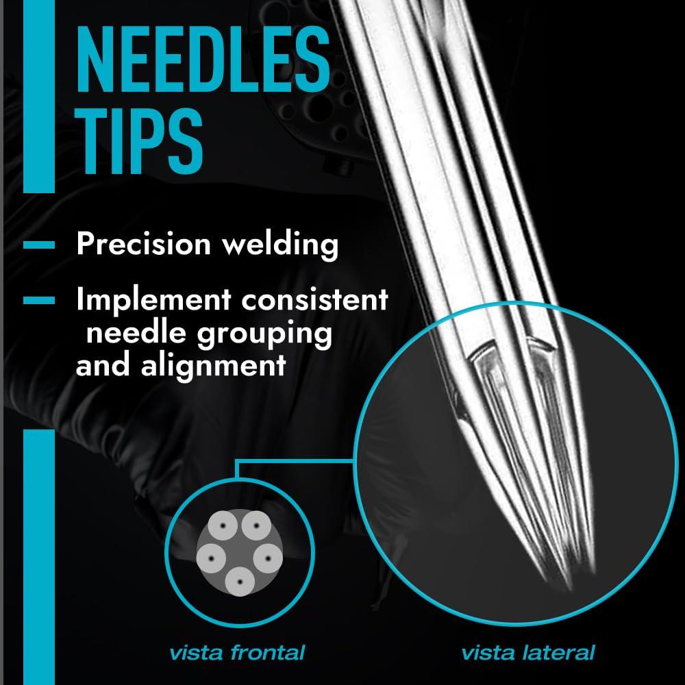 Agujas de Tatuaje Yugui - Set Mixto 50 Piezas 3RL a 11RL