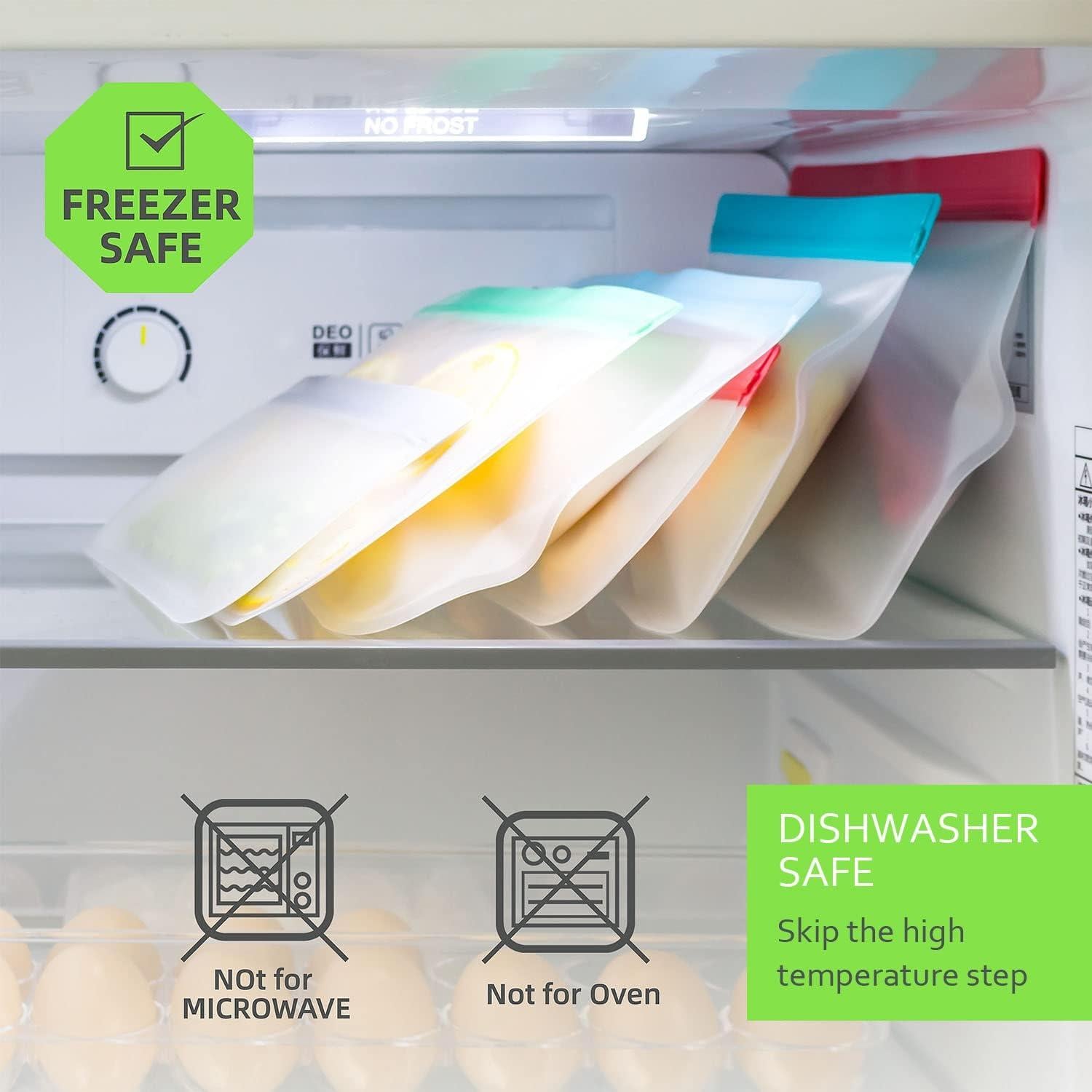 Paquete de 12 Bolsas Reutilizables LeMuna - 4 Galones, Sin BPA