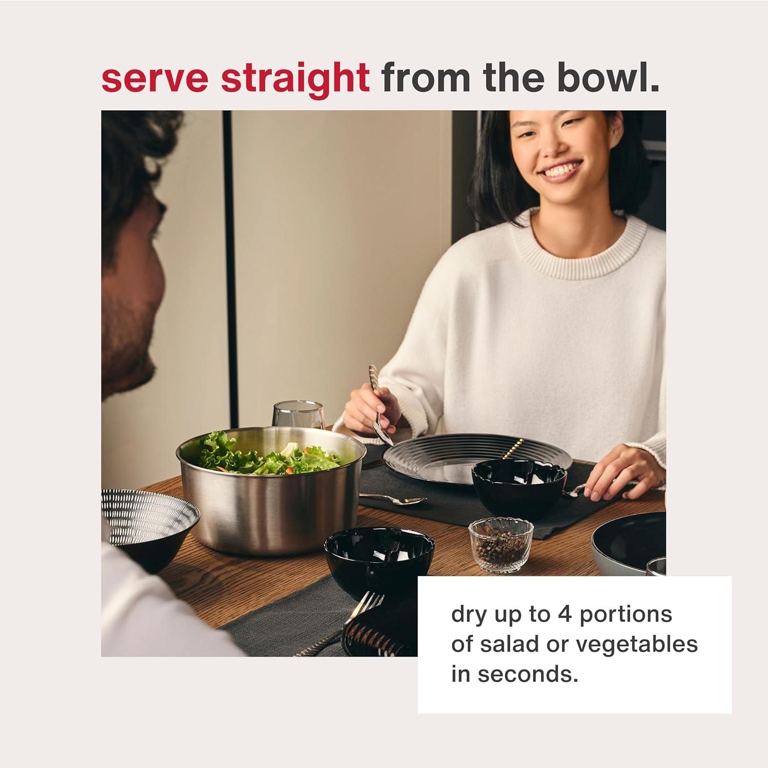 Zyliss Easy Spin Ensaladera Pequeña Acero Inoxidable 0.92kg